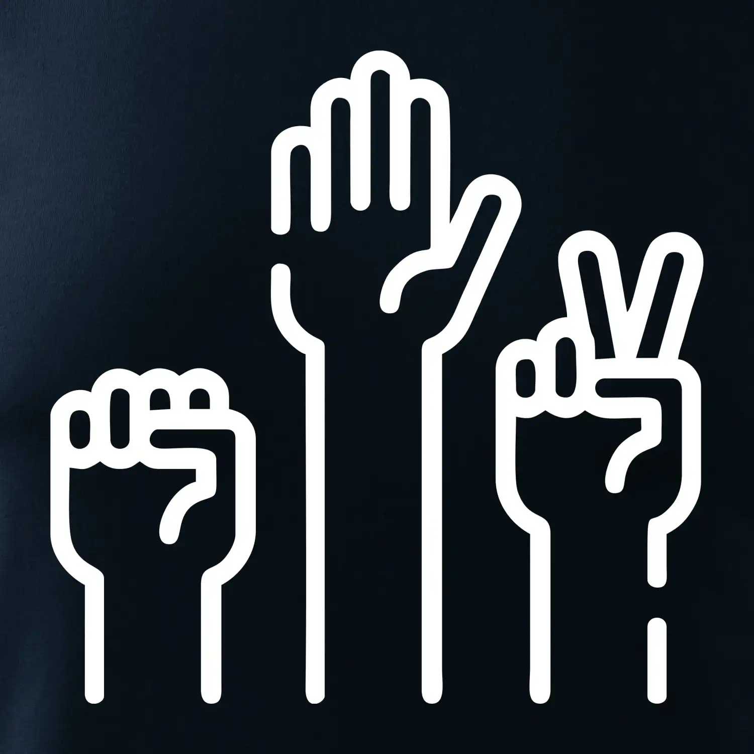 Kamen nůžky papír ikony