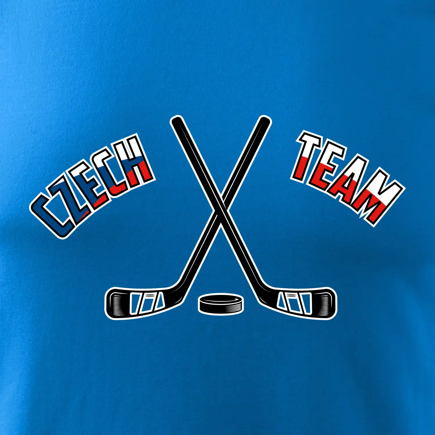 Czech team - hokejky a puk