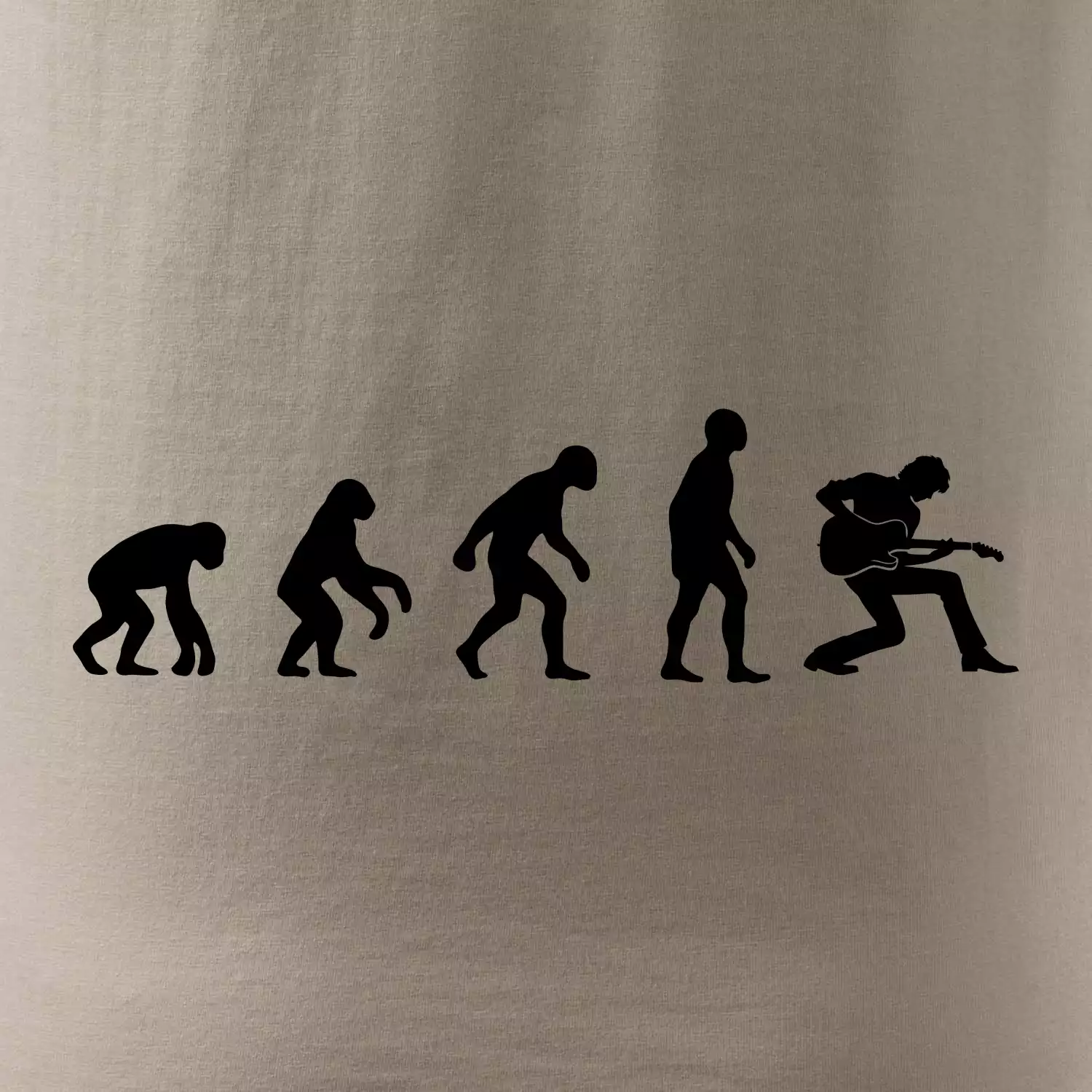 Evoluce kytarista - klečící