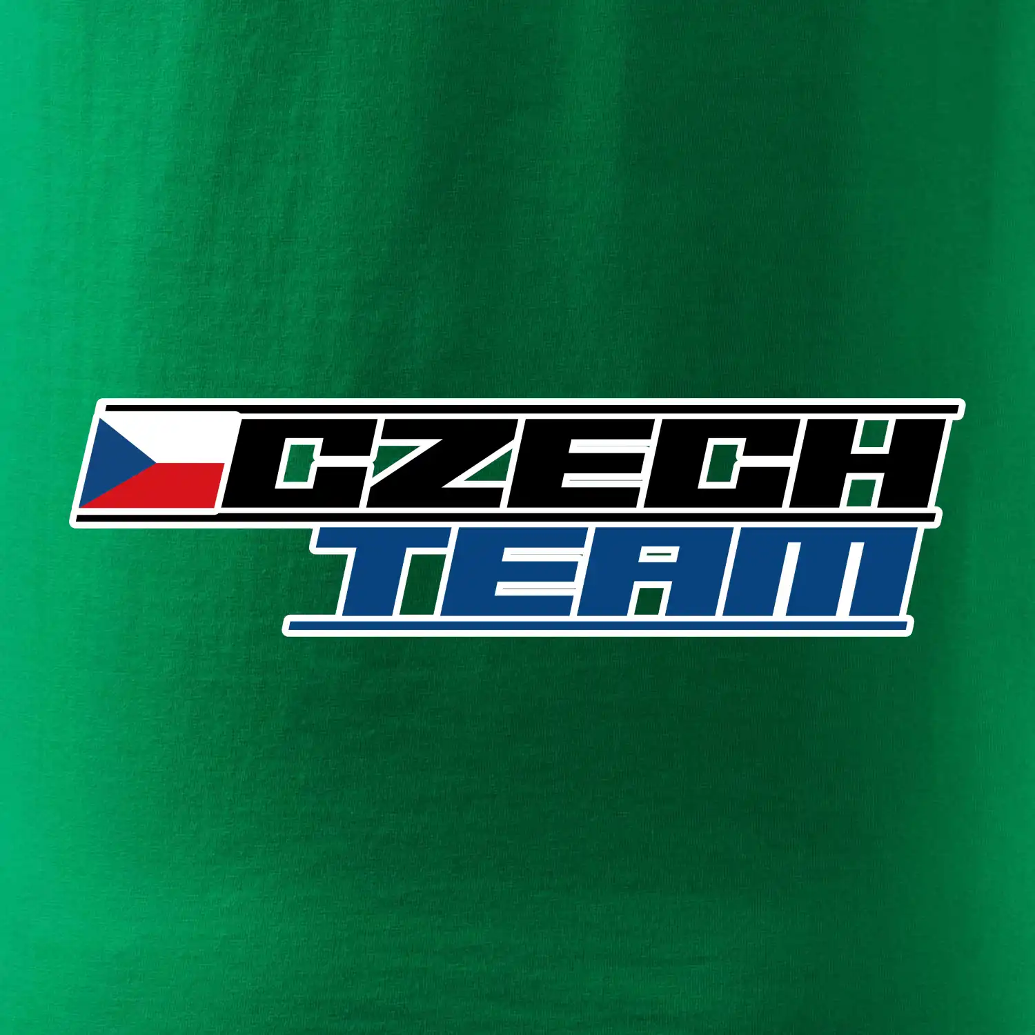 Czech team s vlajkou - Mistrovství světa v ledním hokeji 2025