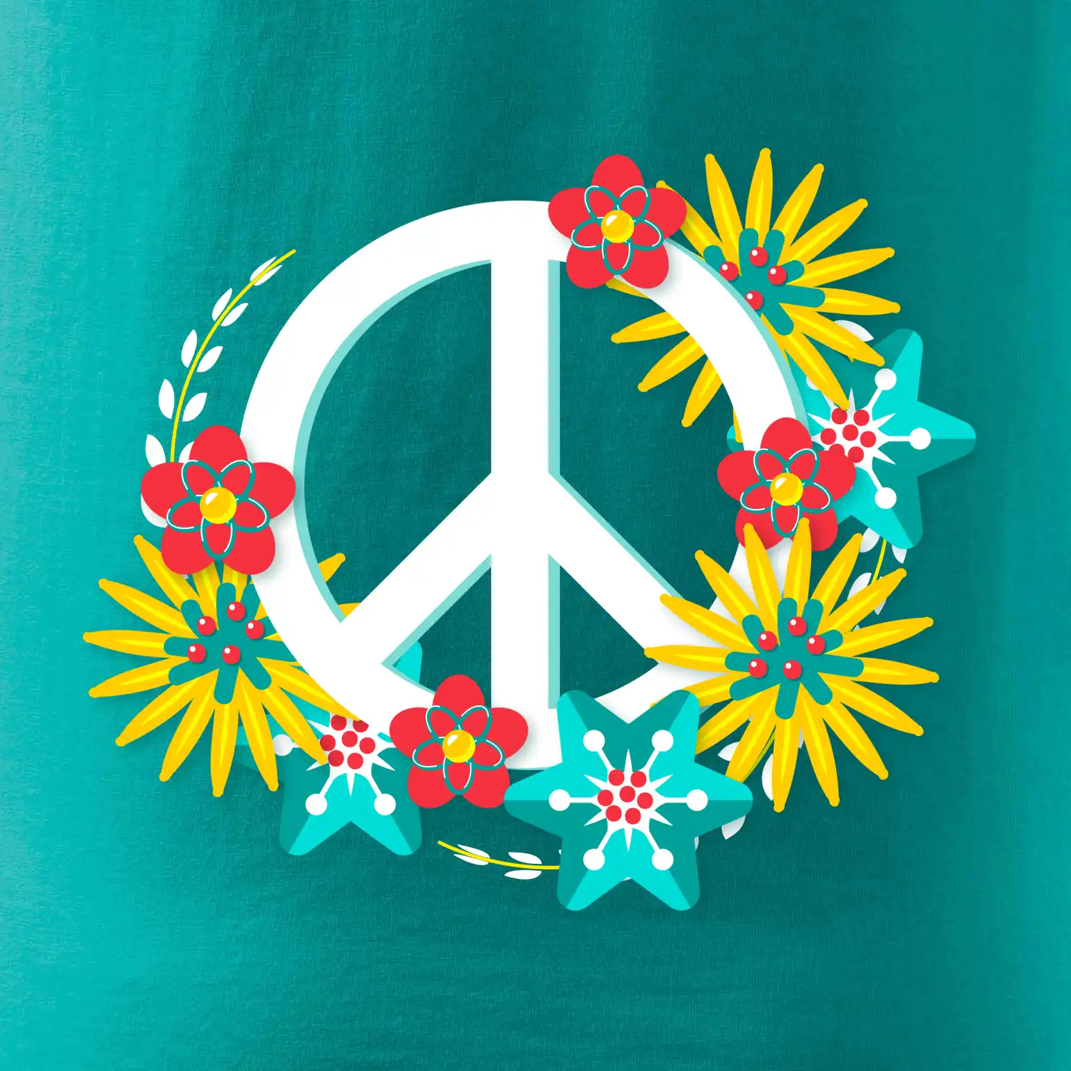 Peace symbol abstraktní