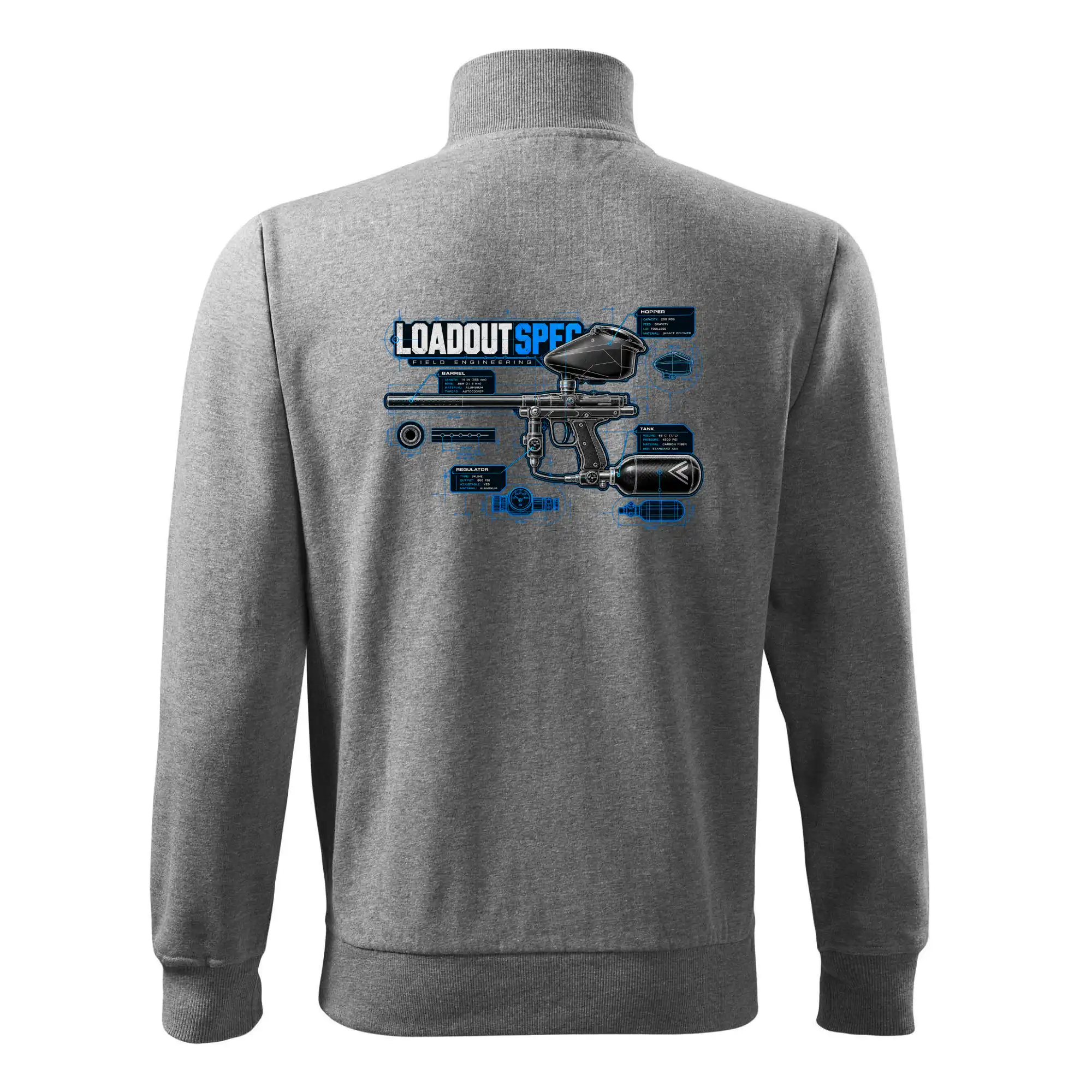Technický výkres loadout spec paintball