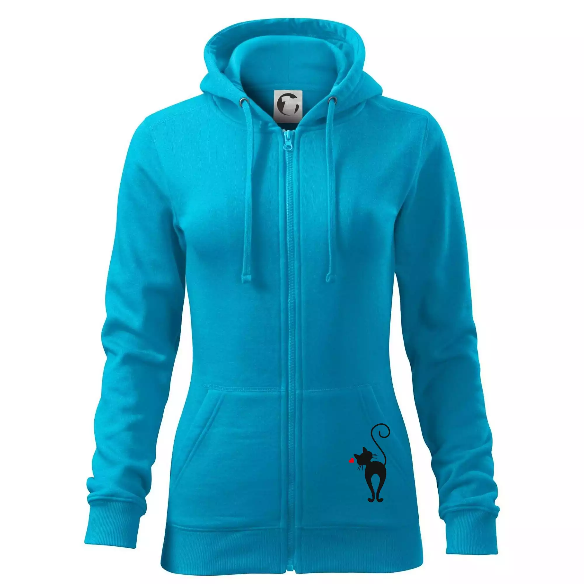 Zamilovaná kočka zezadu