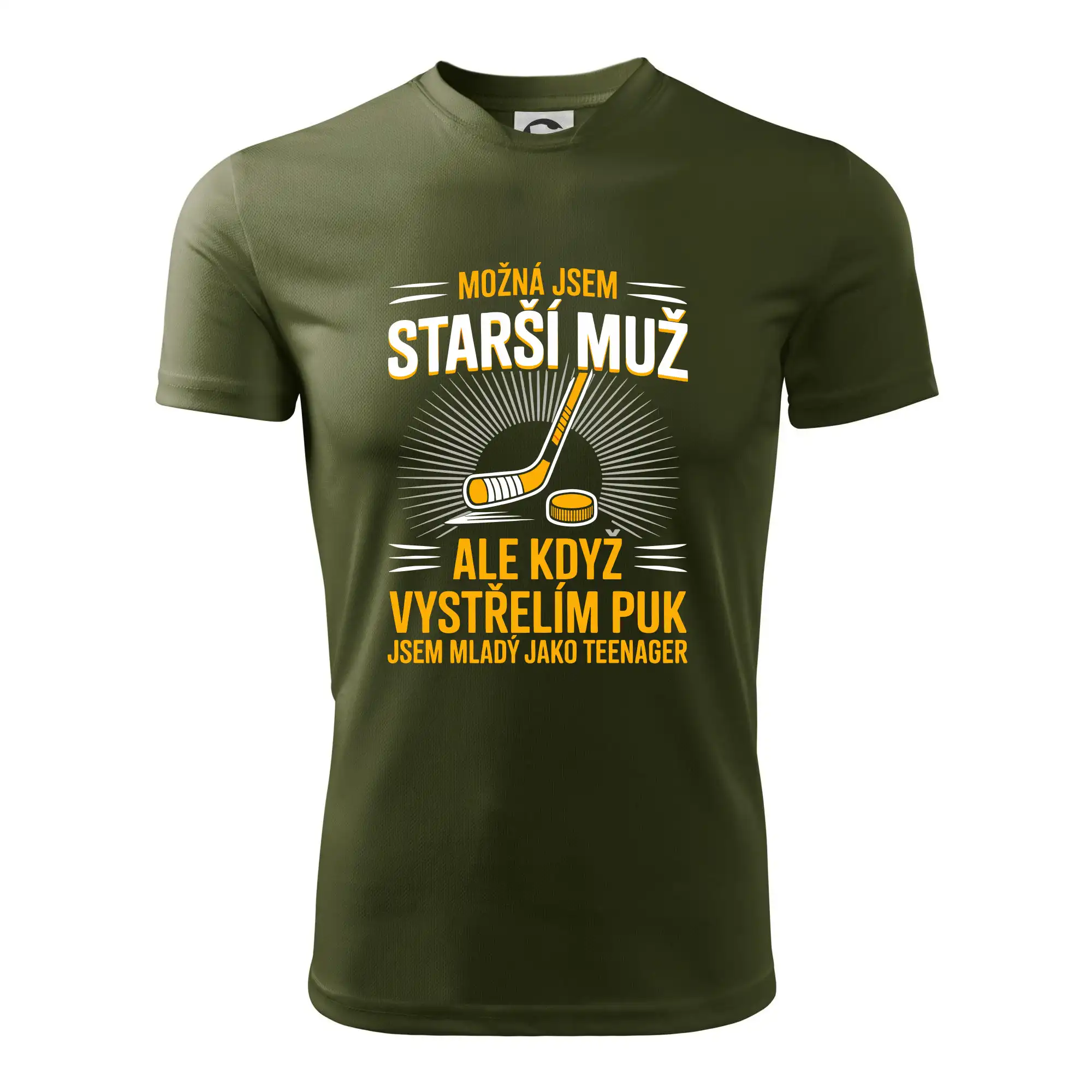 Možná jsem starší muž,  ale kdyz vystrelim puk