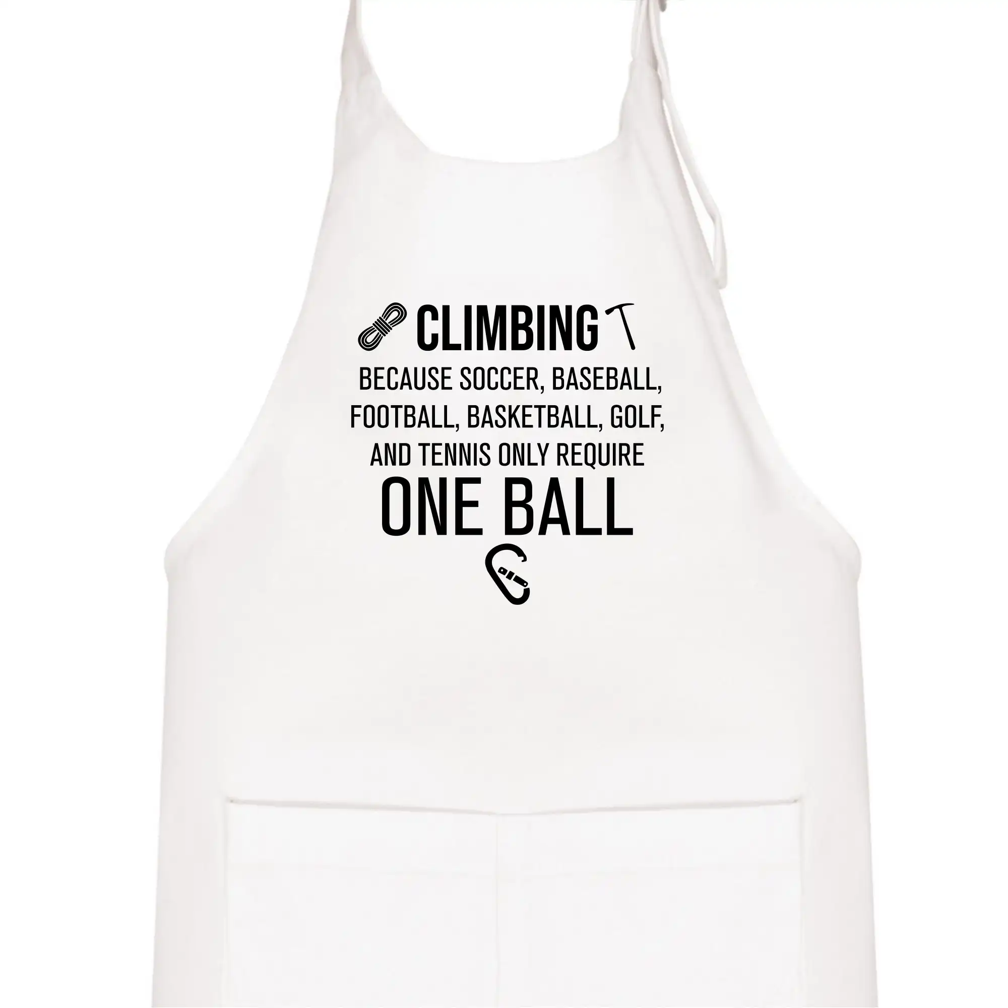 Climbing beacause one ball