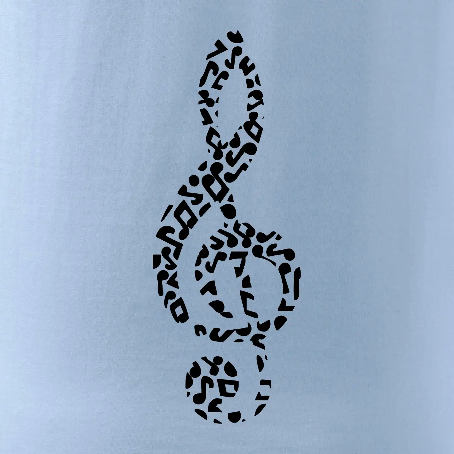 Houslový klíč z not