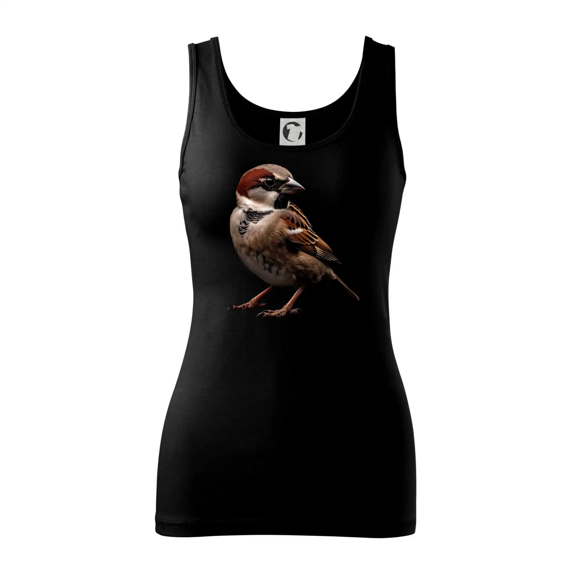 Vrabec polní černá fotka