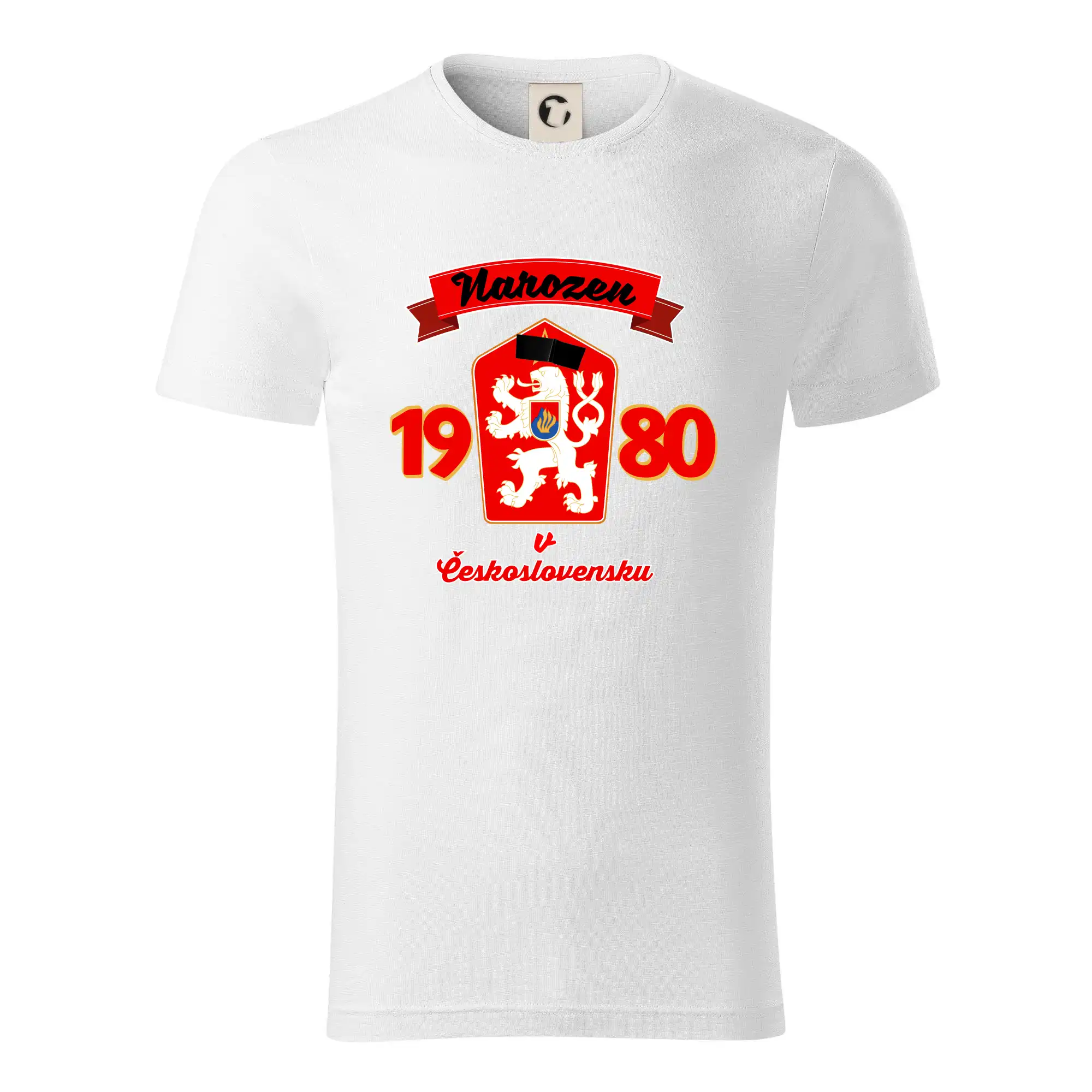 Narozen v Československu - Přelepený znak 1980
