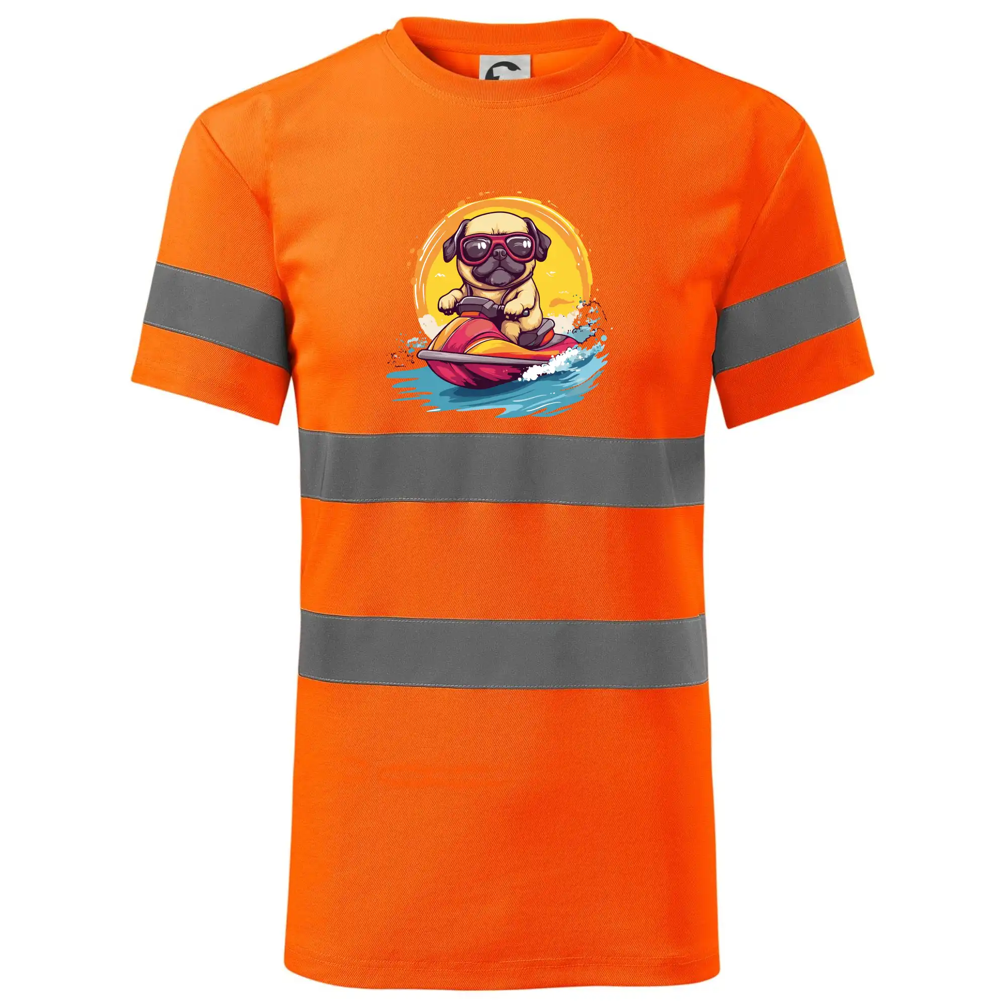 Mops na vodním skútru