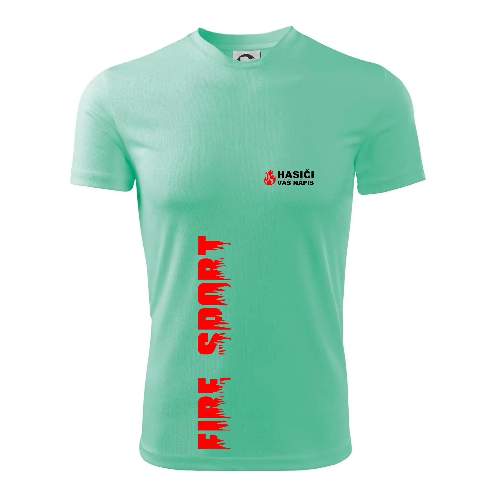 Hasiči (oheň,  Firesport, název sboru - vlastní nápis)