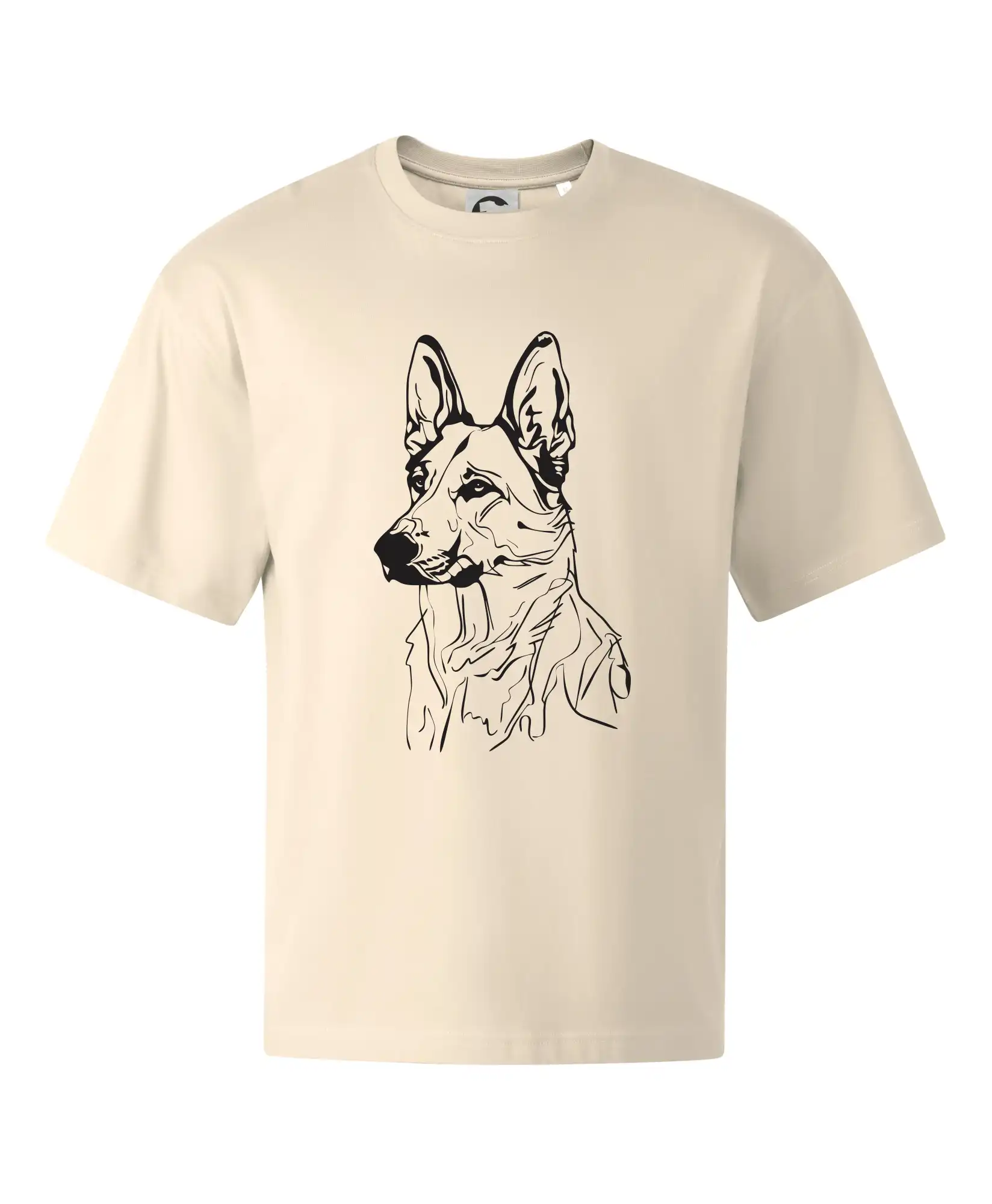 Německý ovčák černá kresba