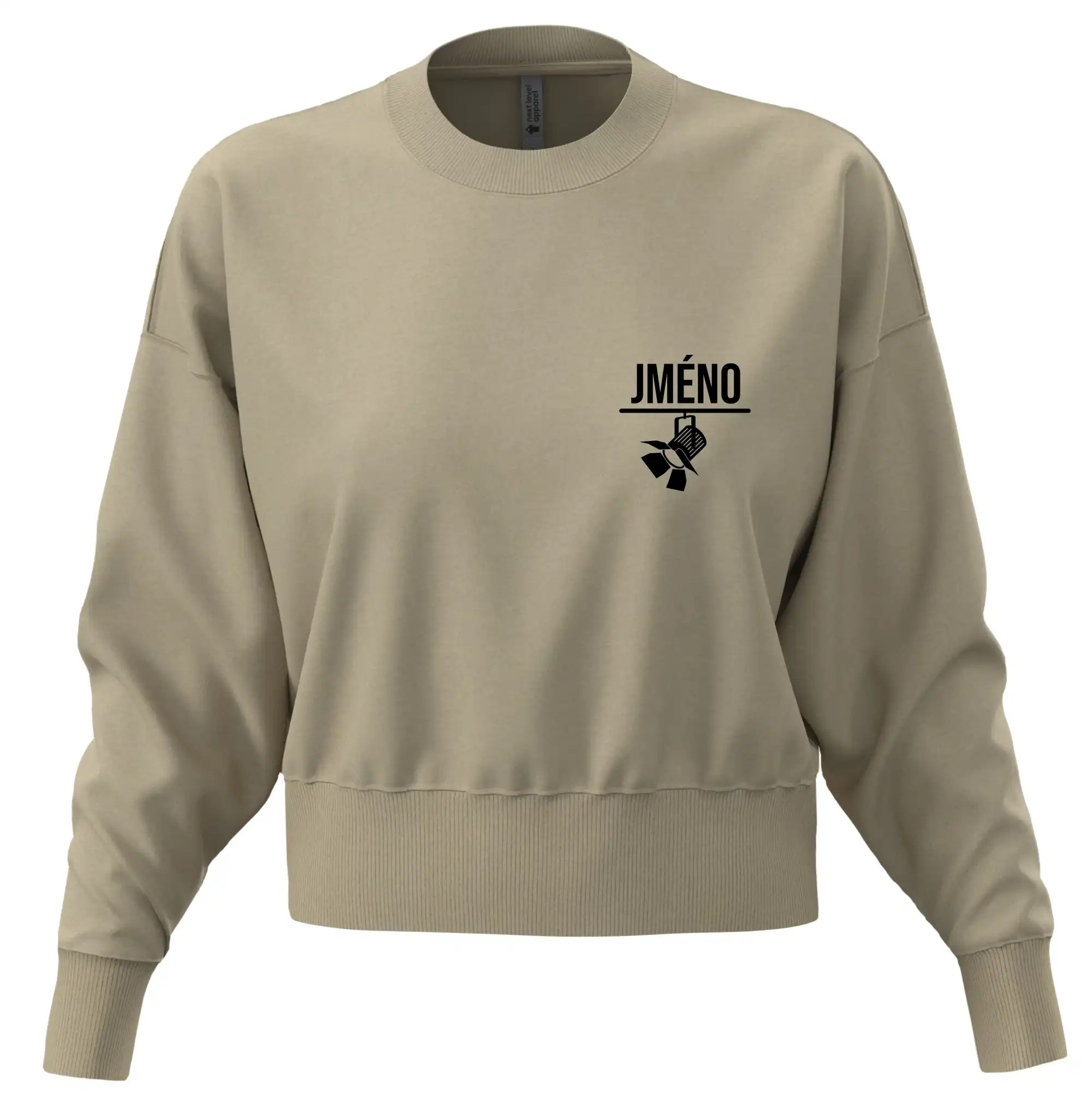 Jméno a nápis na zádech - stage crew