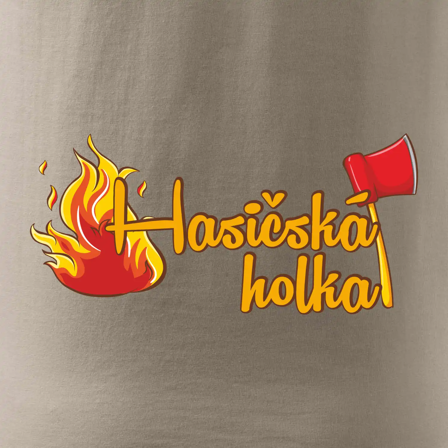 Hasičská holka - oheň a sekera