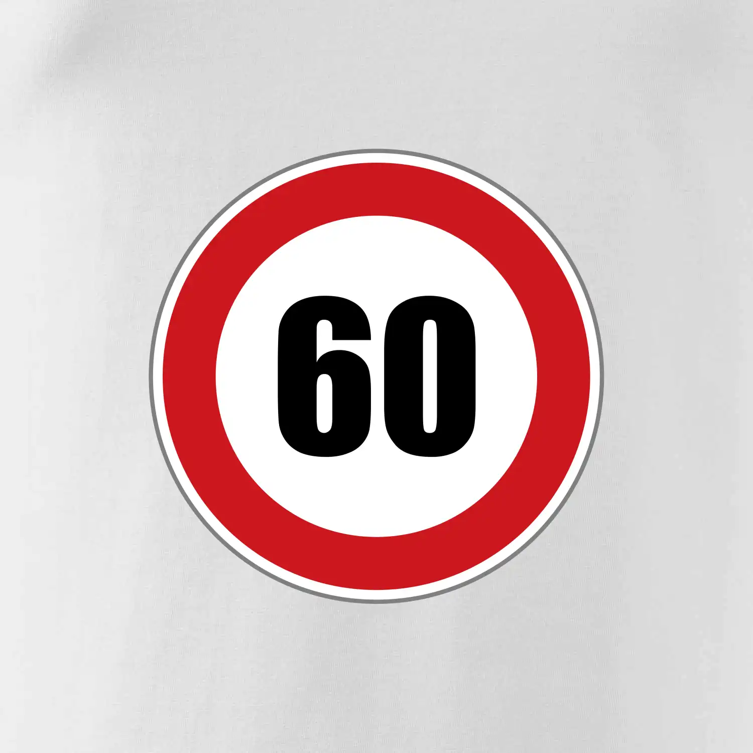 Dopravní značka - omezení rychlosti 60