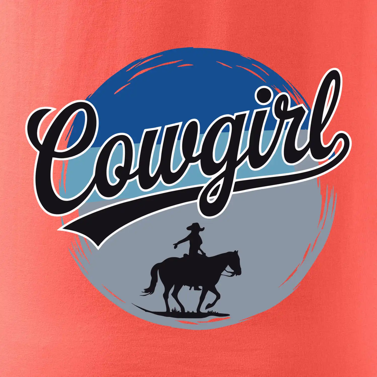 Cowgirl modrý pruh