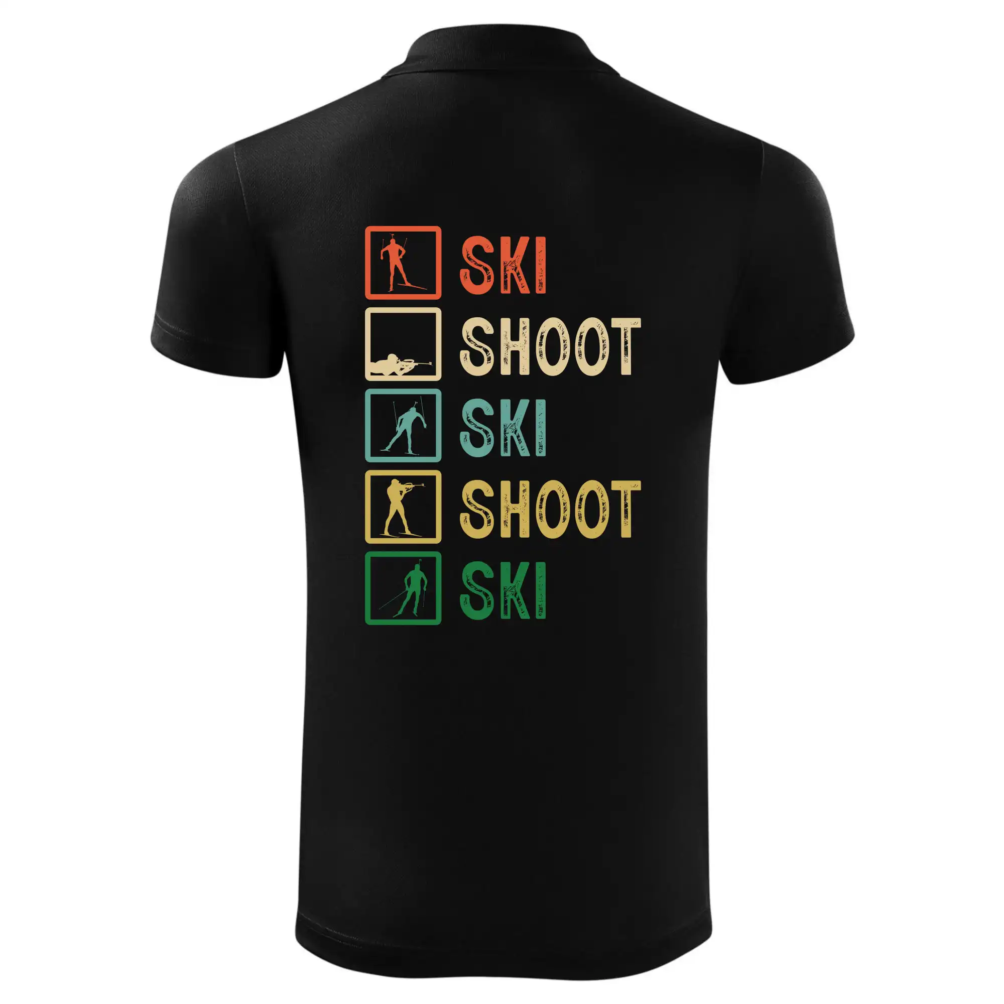 Biatlon ski shoot ski
