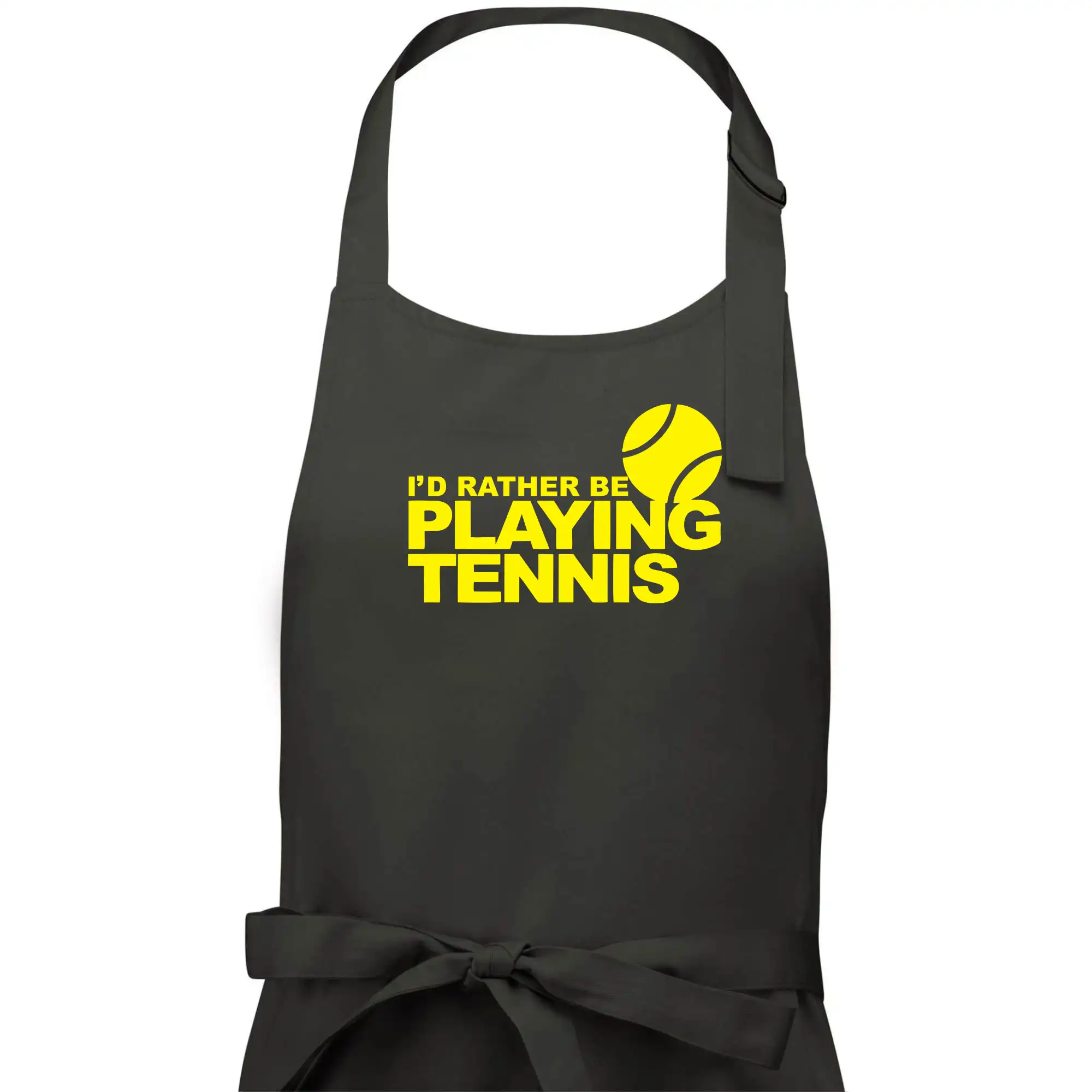 Playing tennis
