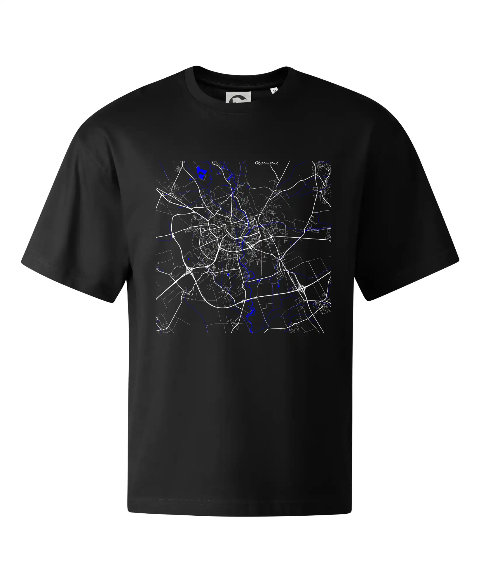 Olomouc - Mapa s vodními toky