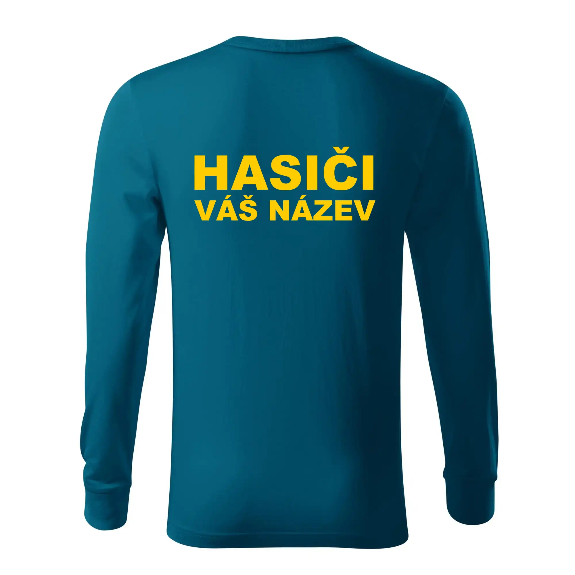 Hasiči - žlutý nápis - váš název sboru