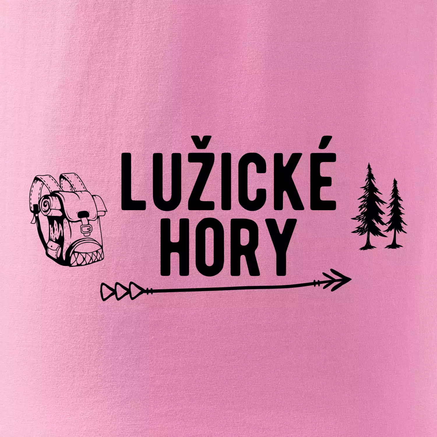 Lužické hory nápis