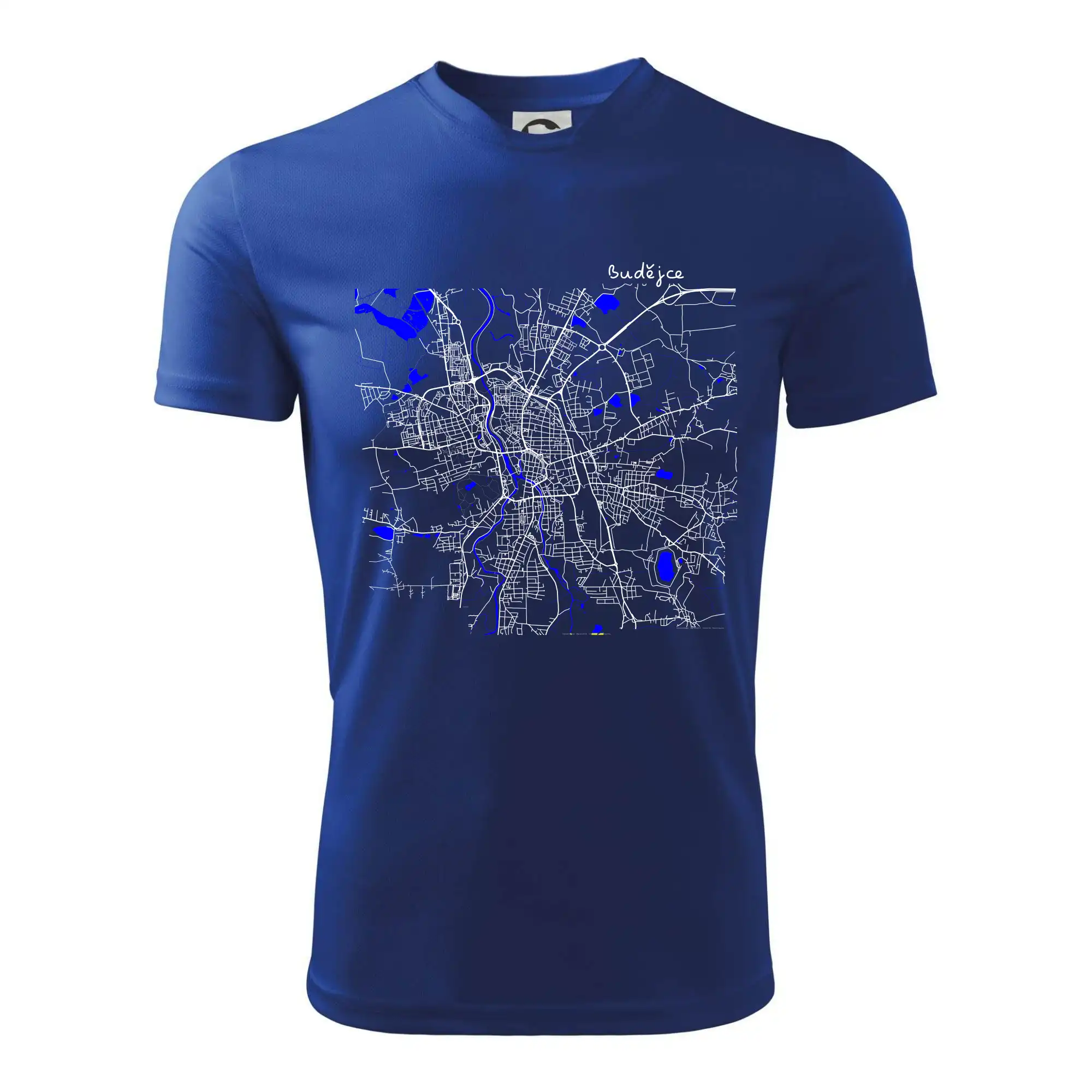 Budějce  - Mapa s vodními toky