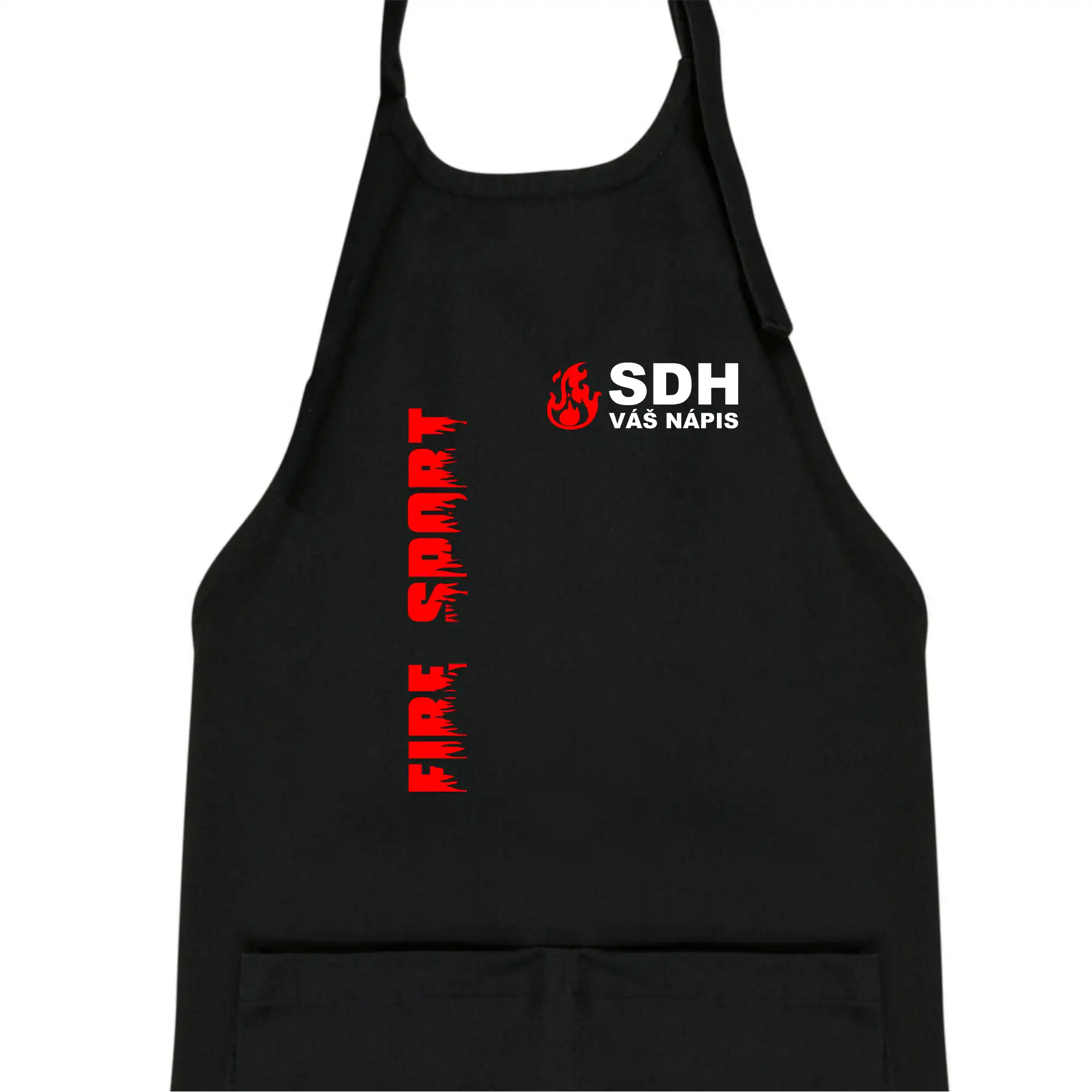 SDH nápis (oheň, firesport, název sboru - vlastní nápis)
