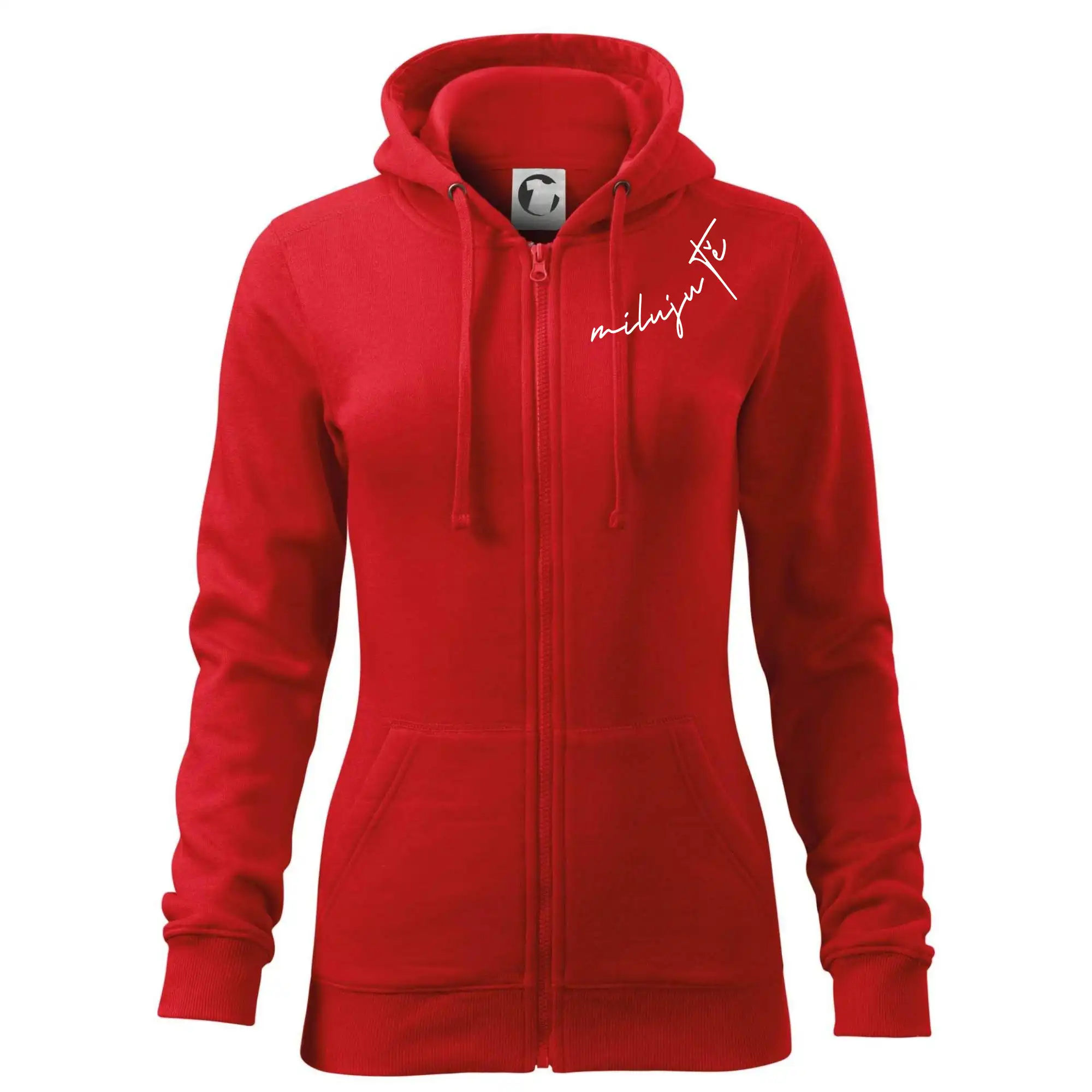 Mikina miluju tě s datumem na rukávu