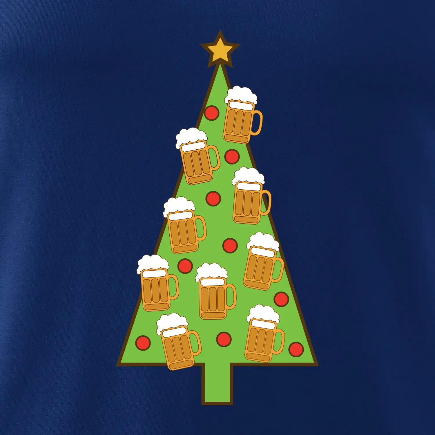 Nic více nepotřebuji - stromeček a pivo (Pecka design)