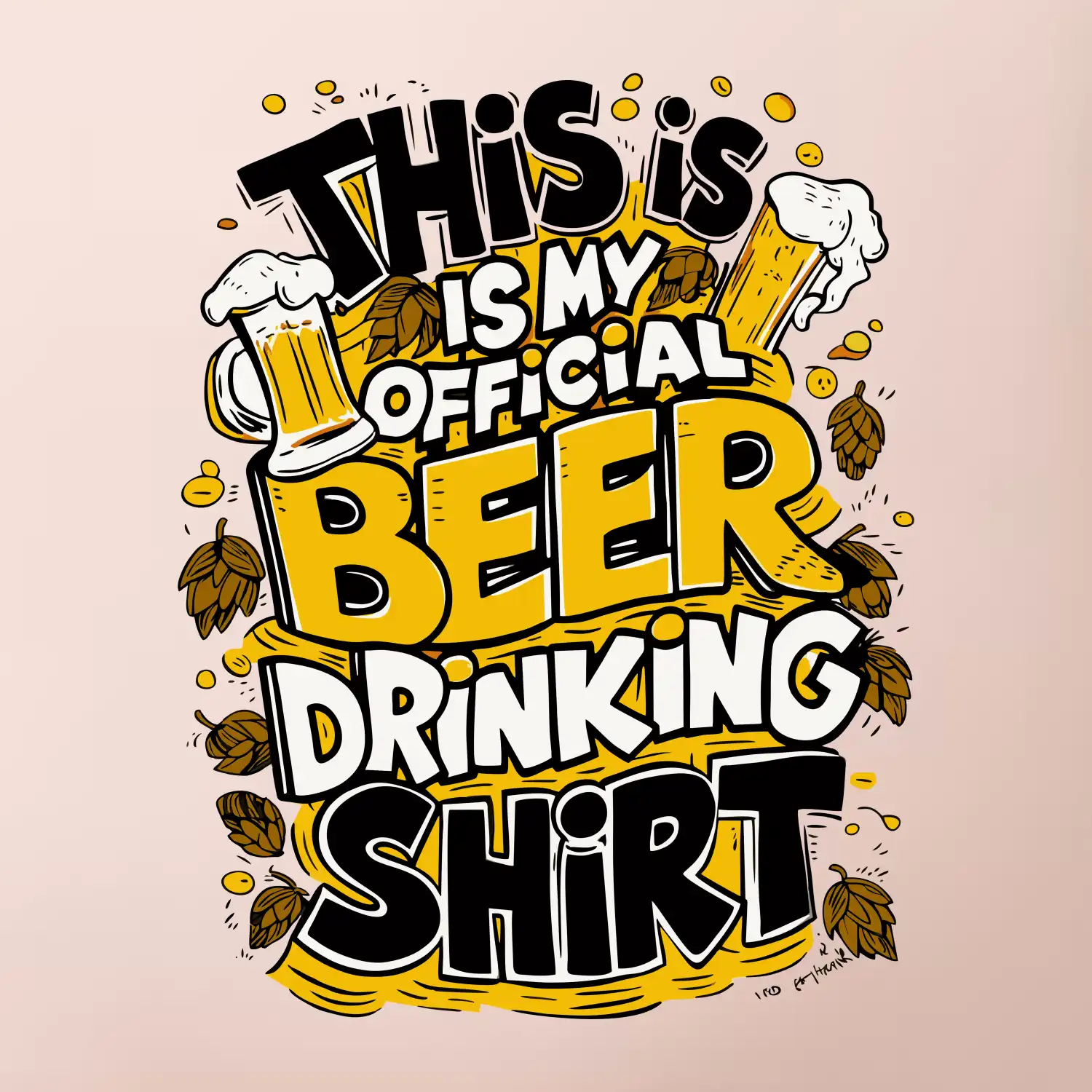 This Is My Official Drinking Shirt - chmel