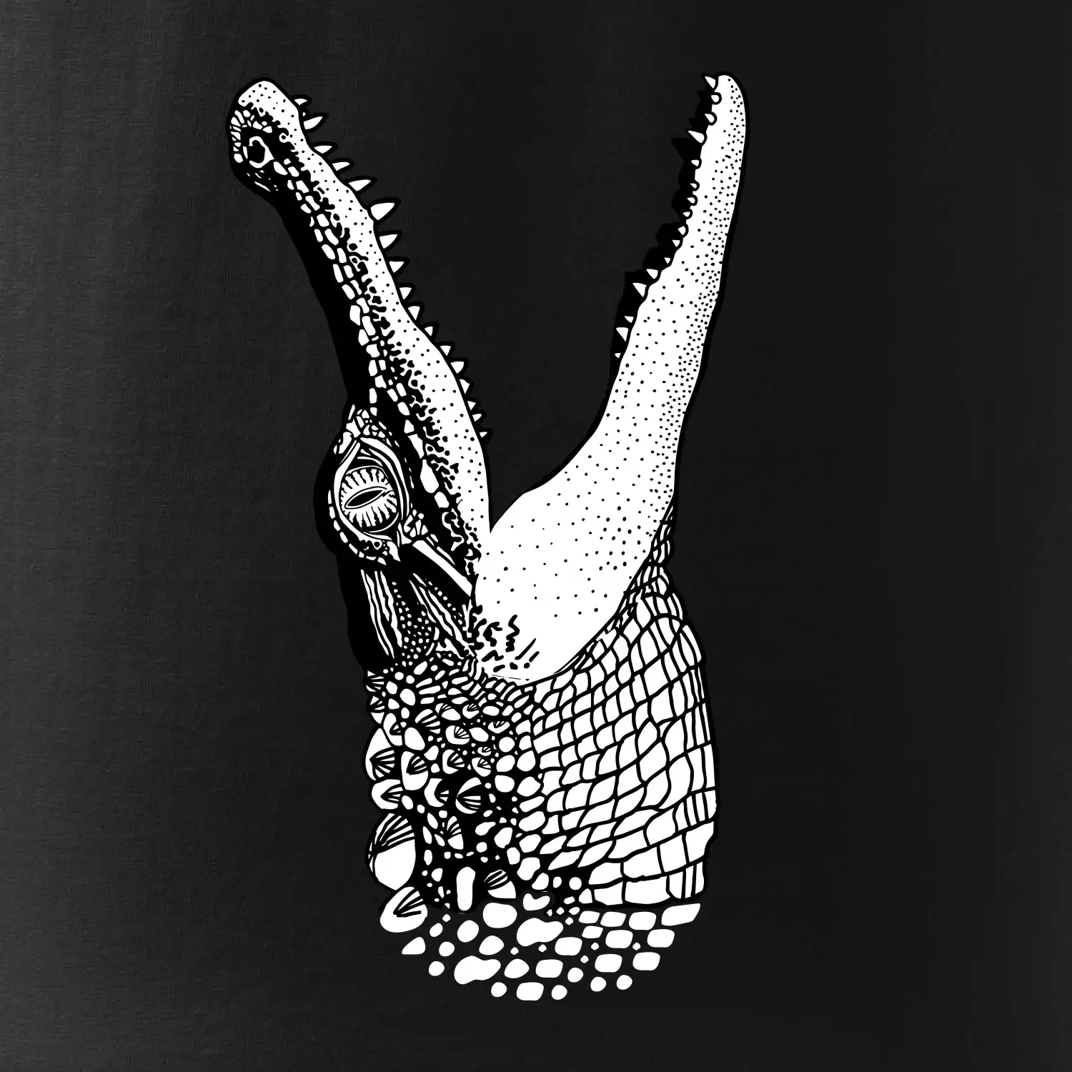 Krokodýl kreslený (Pecka design)