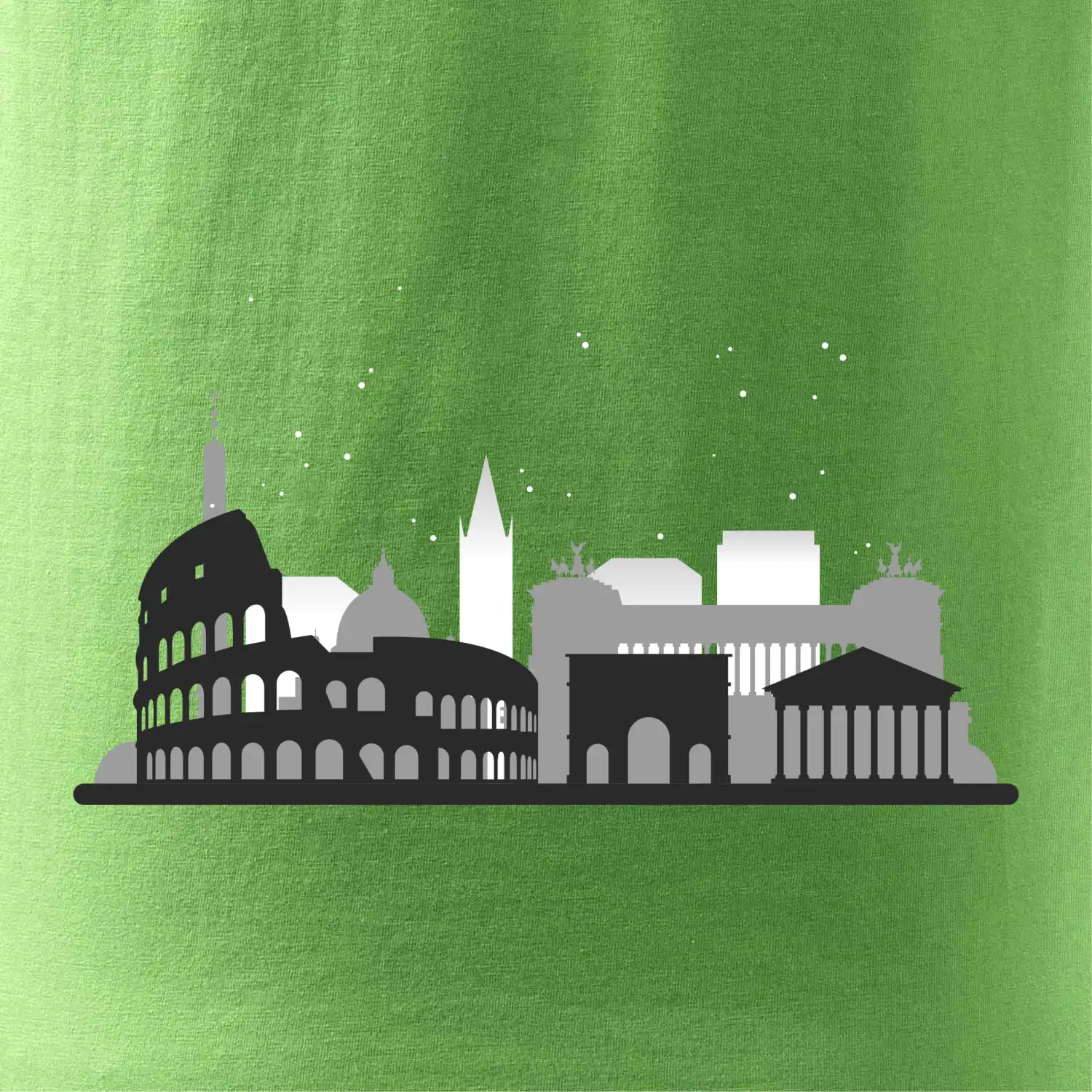 Řím silueta památky