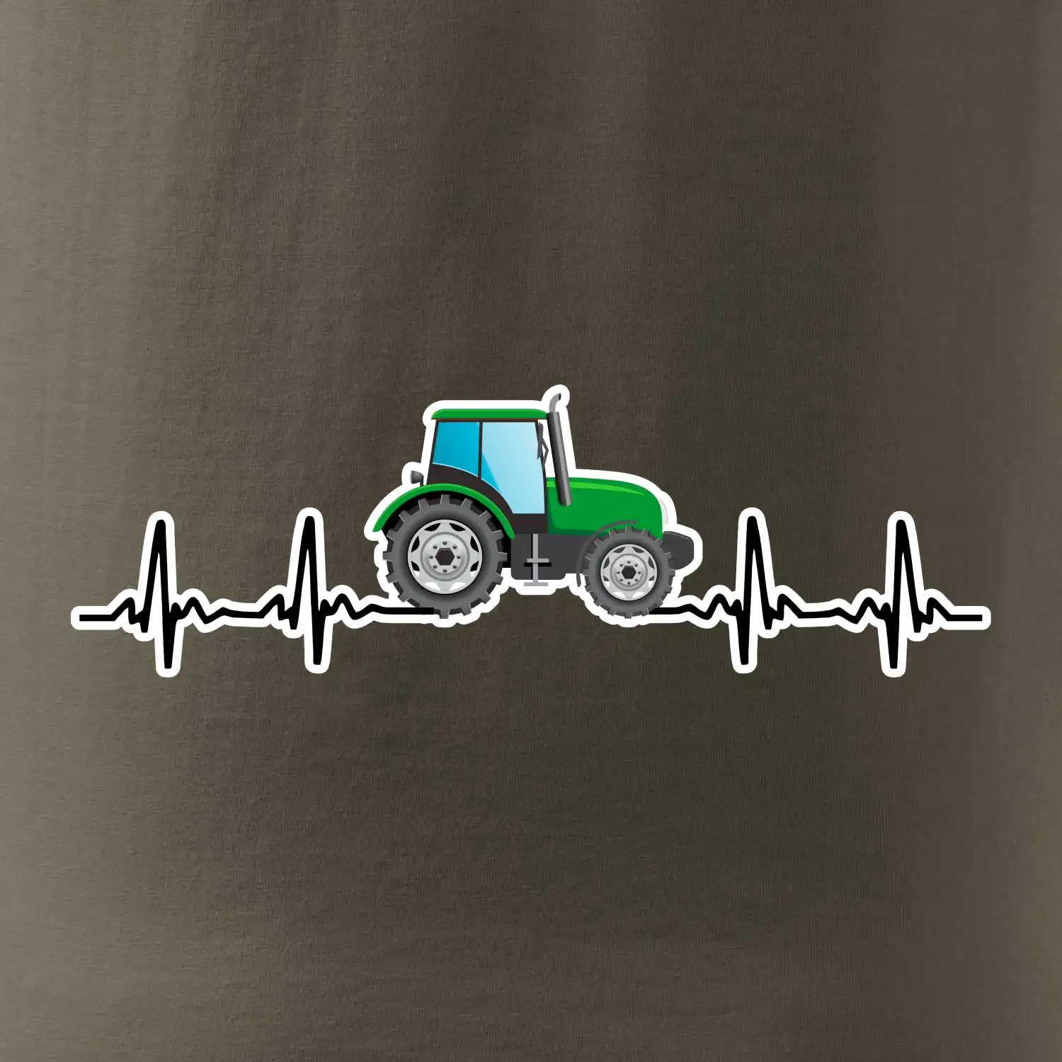 Traktor barevný ekg