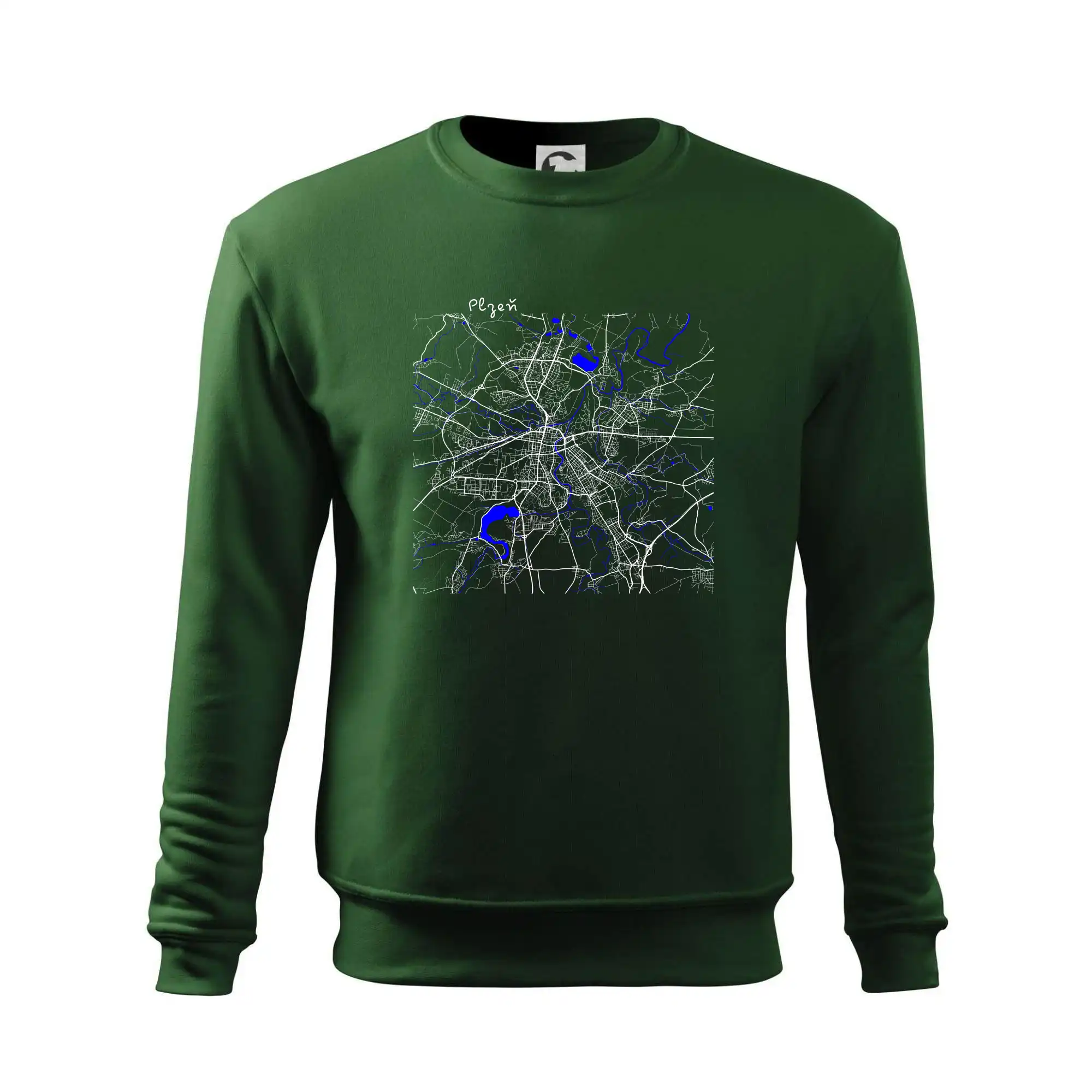 Plzeň mapa s vodními toky