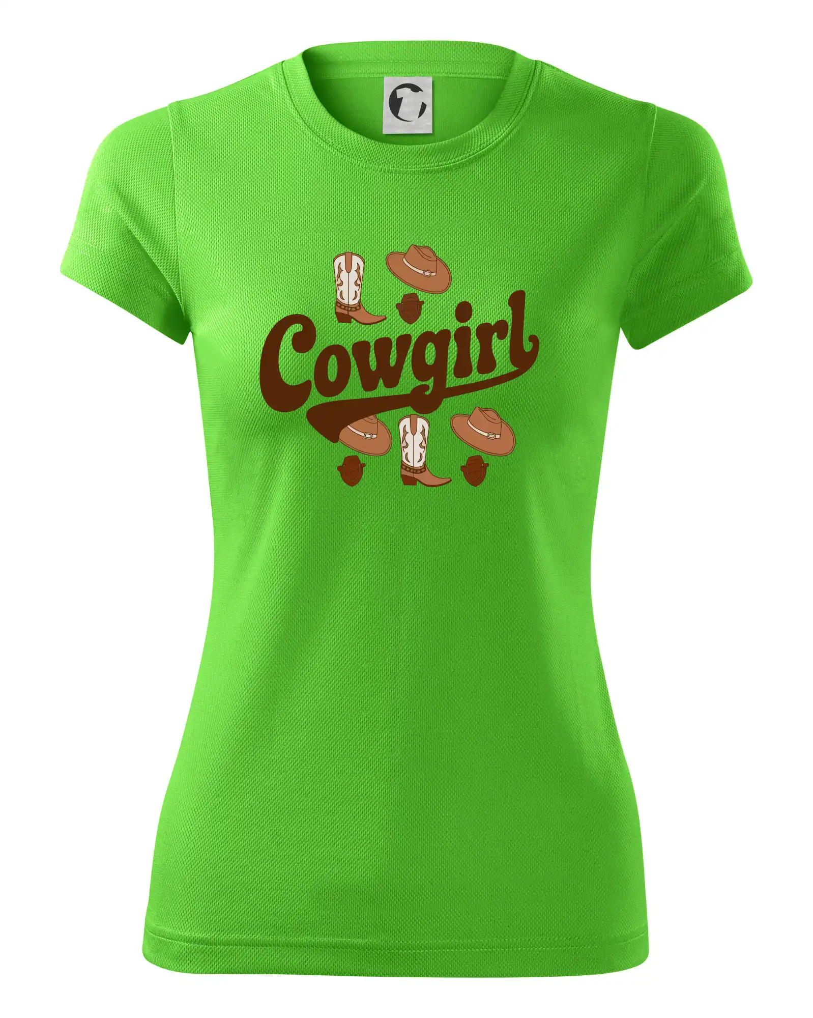 Cowgirl nápis a oblečení