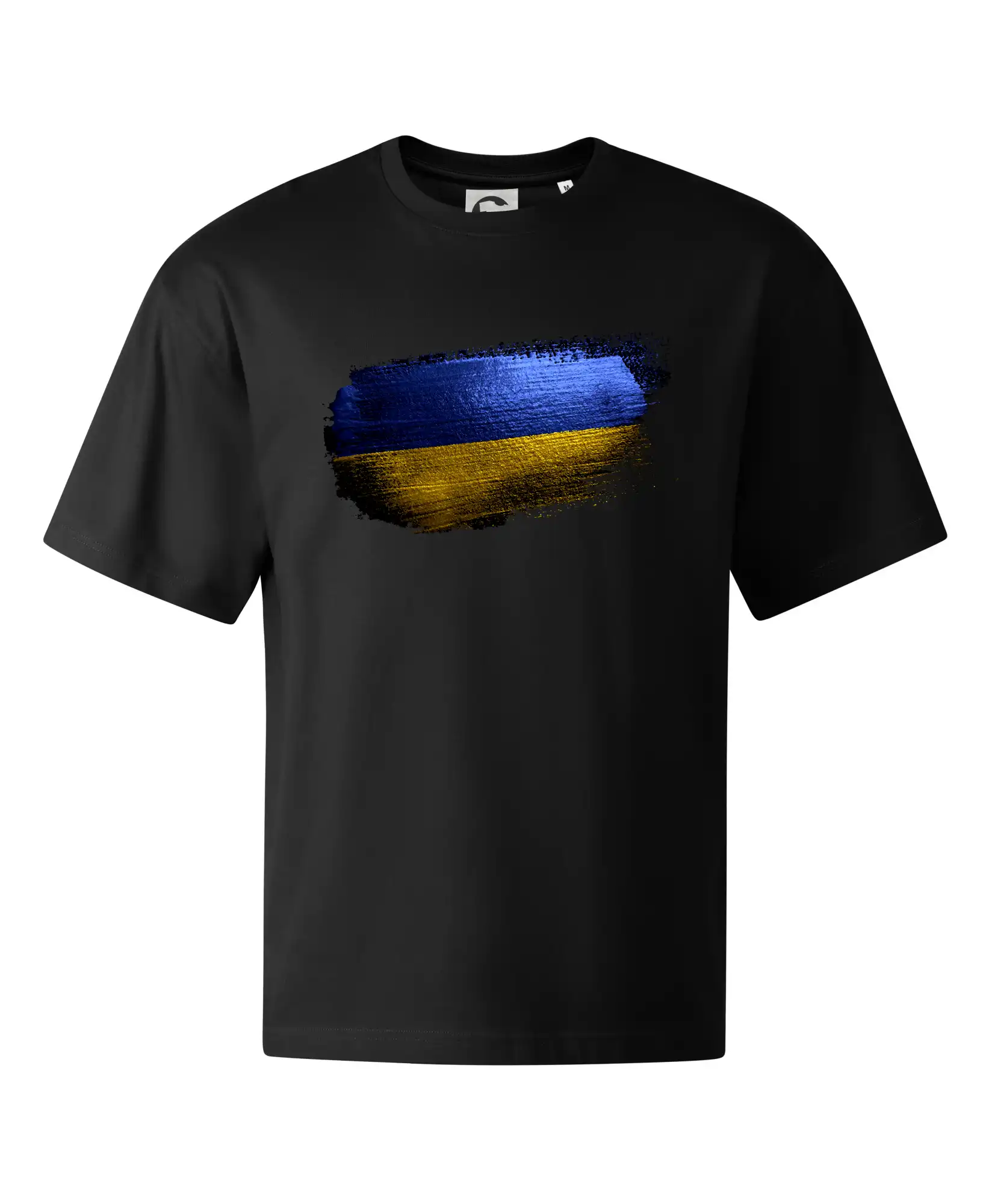 Ukrajina vlajka kreslená štětkou