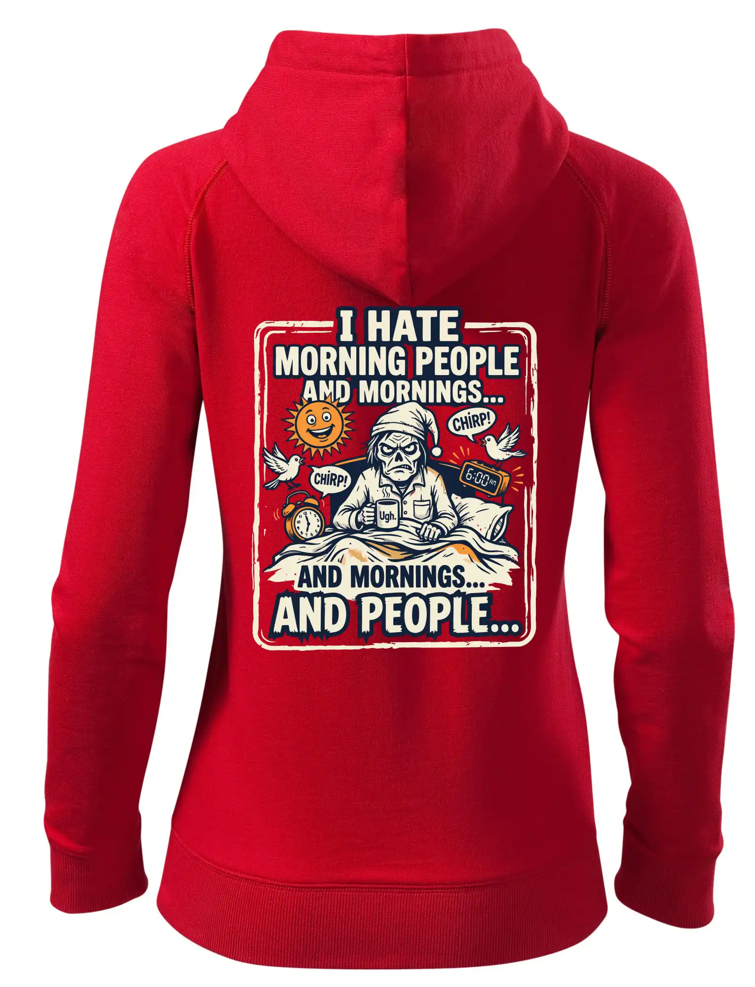 i hate morning people and mornings.... and people... - barevný obrázek