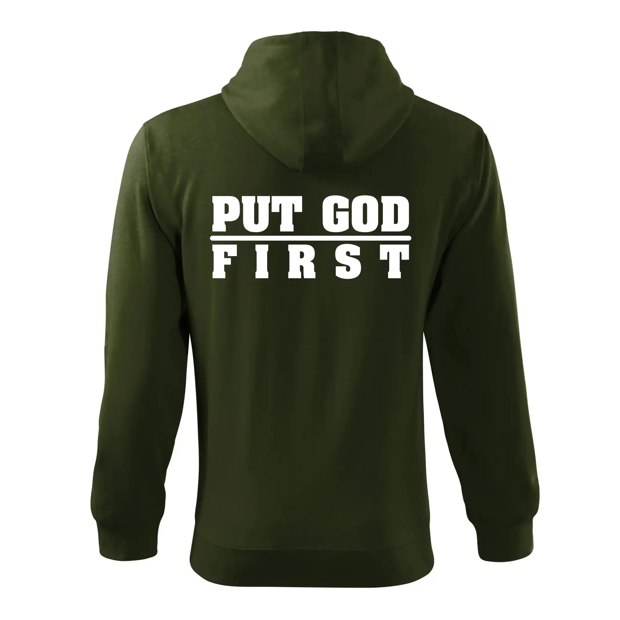Put God first tlustý nápis