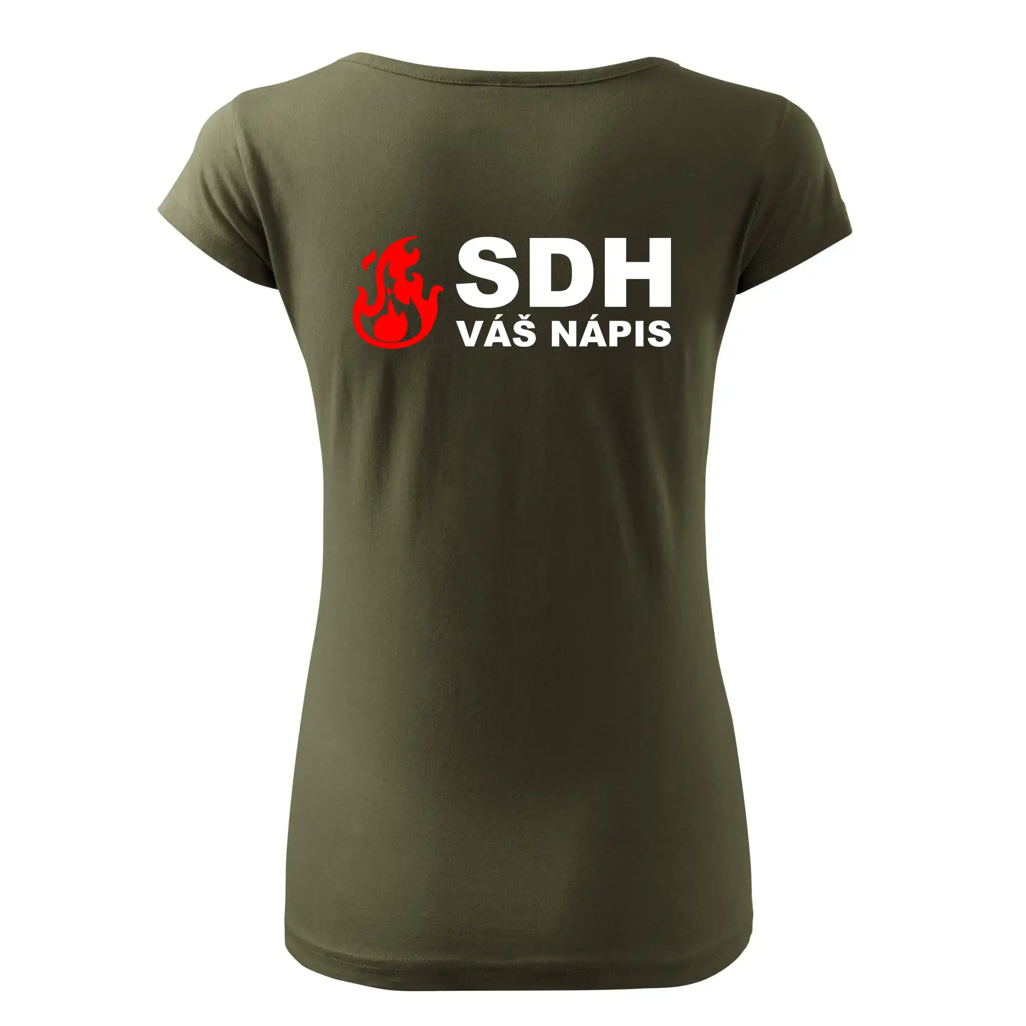 SDH nápis (oheň, název sboru - vlastní nápis)