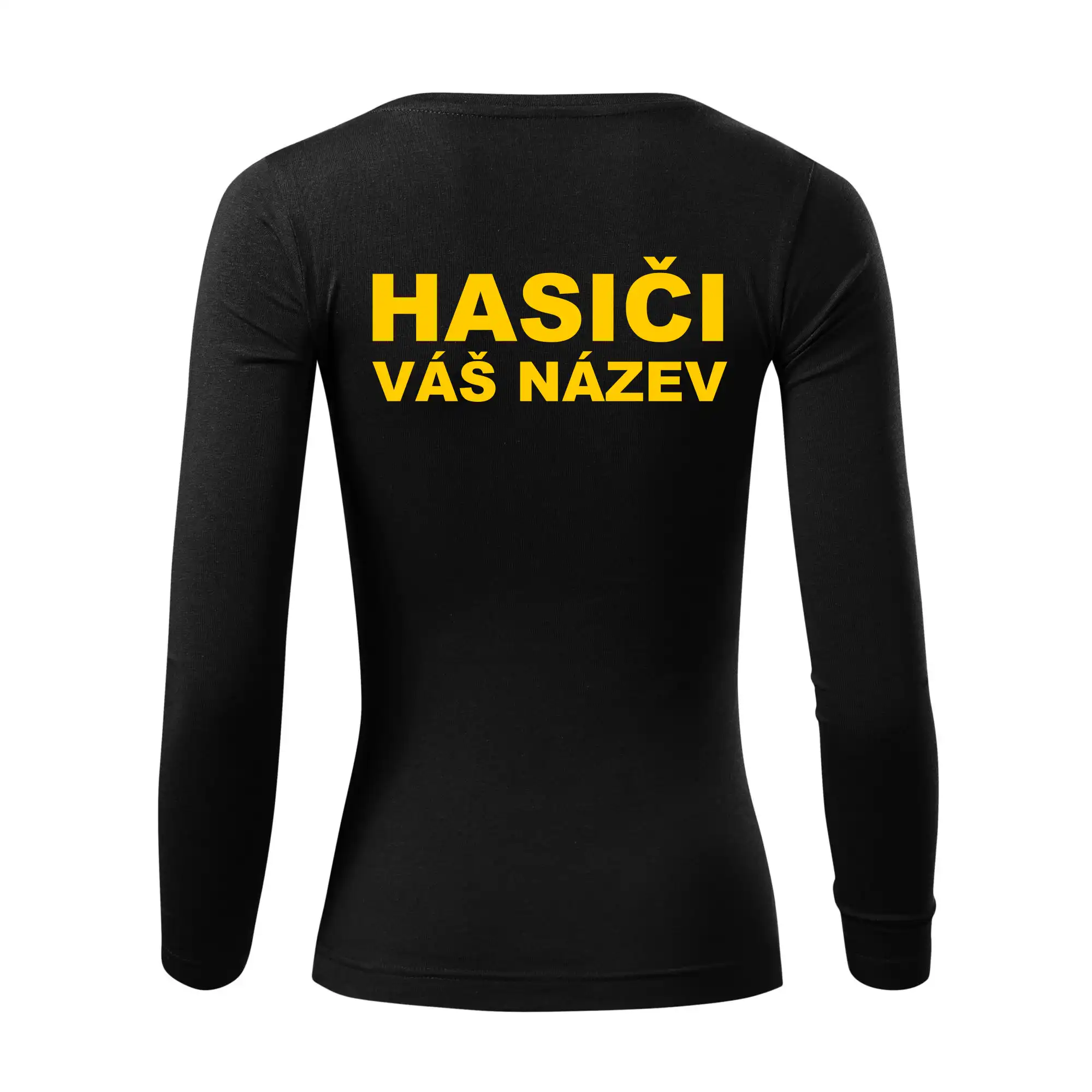 Hasiči - žlutý nápis - váš název sboru