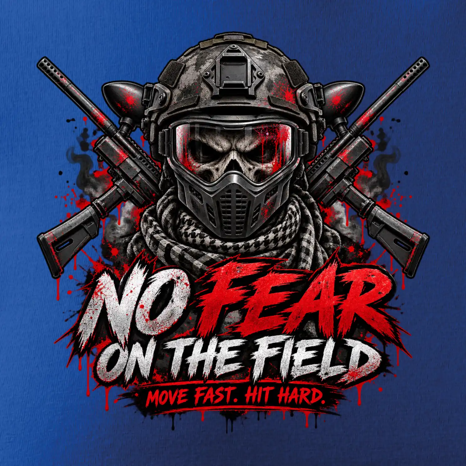Lebka bojovníka no fear paintball