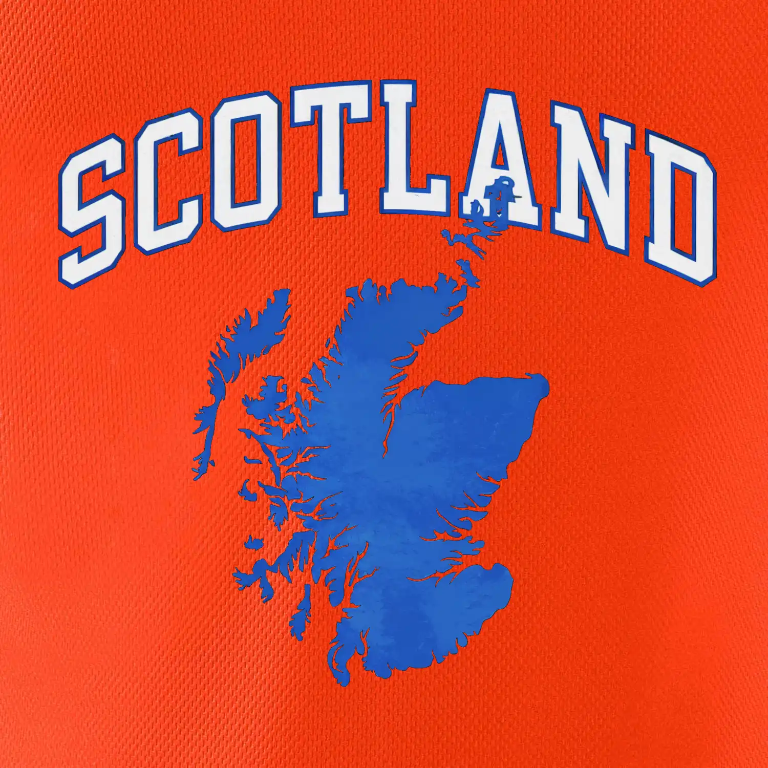 Scotland nápis s mapou