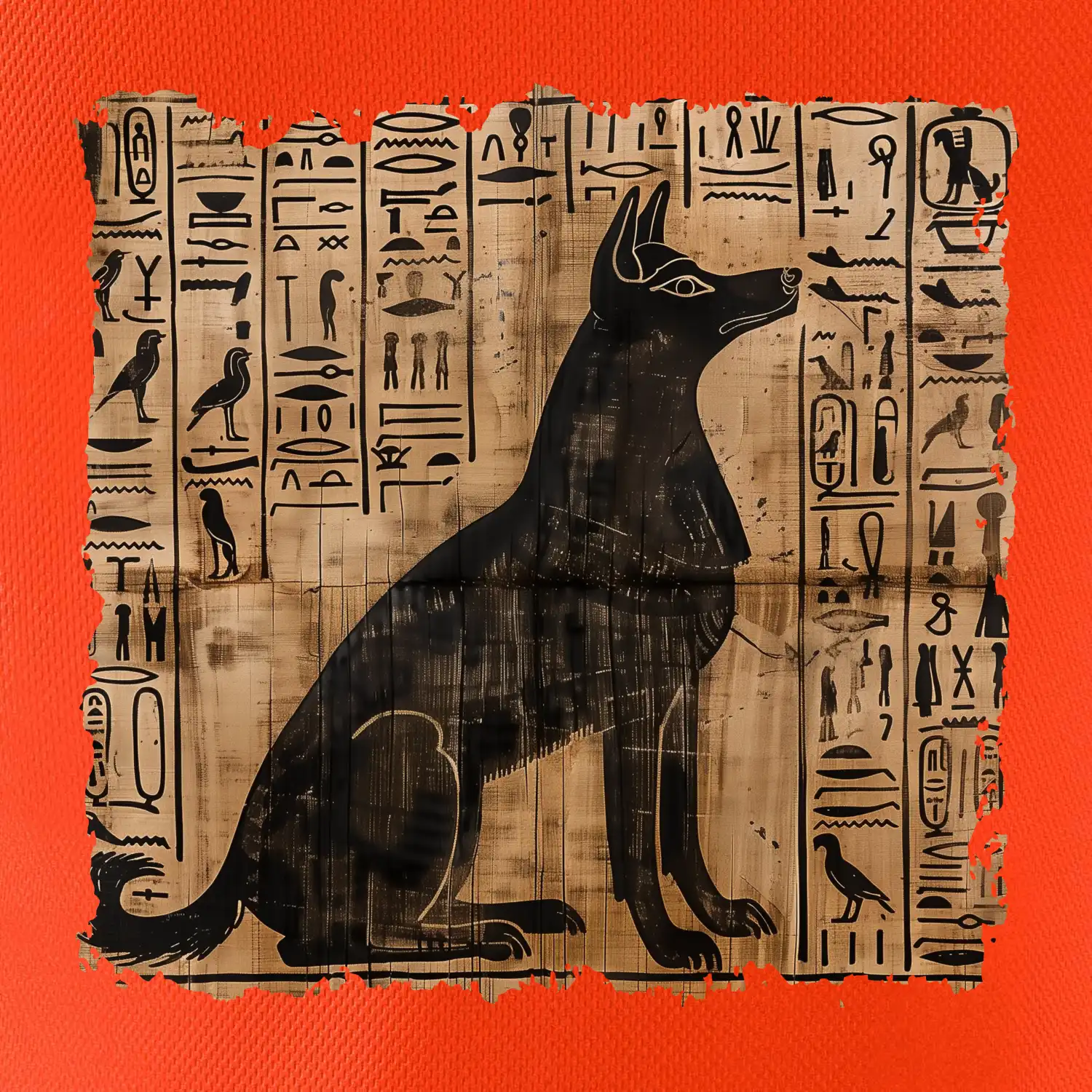 Egyptské hieroglyfy pes