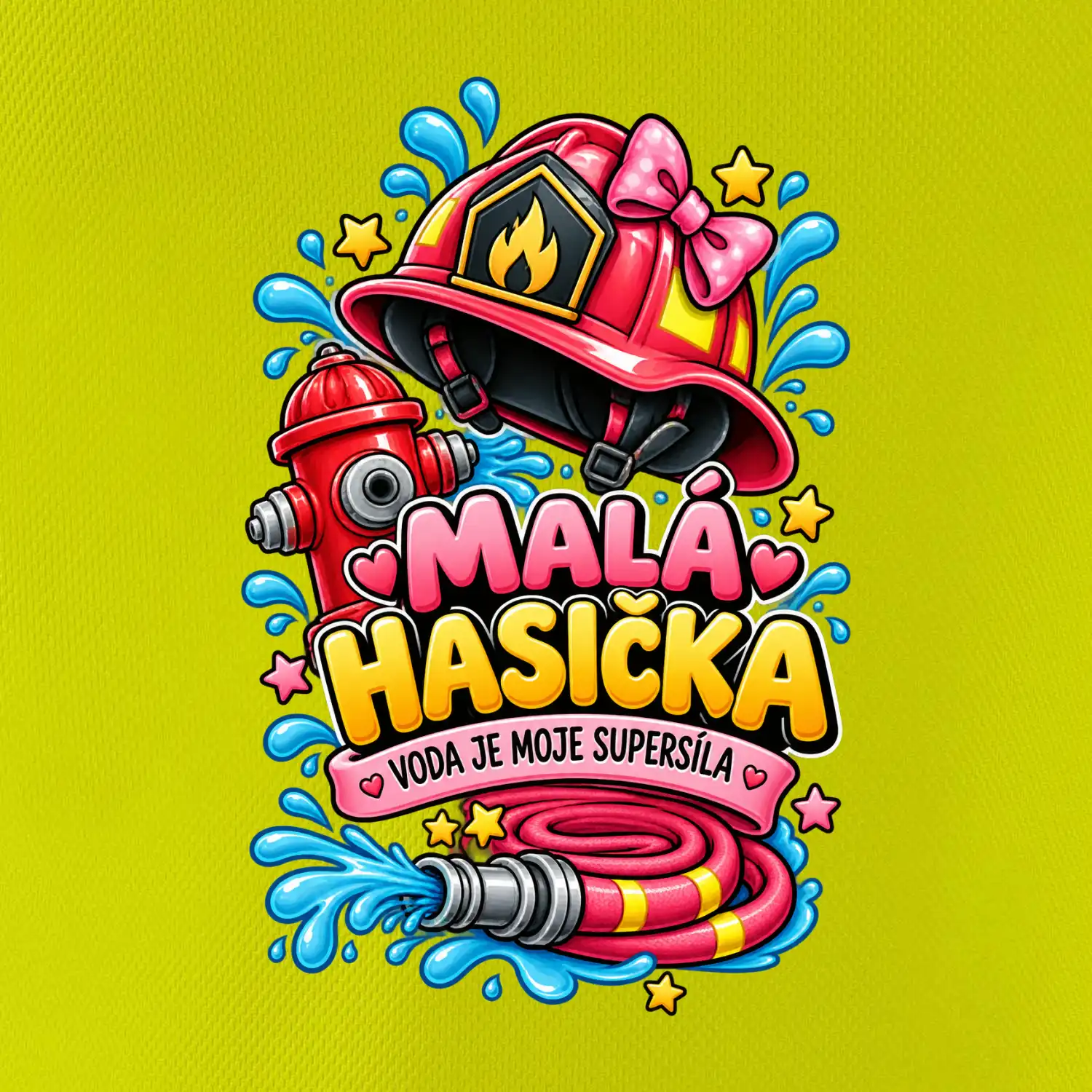 Malá hasička voda je moje supersíla