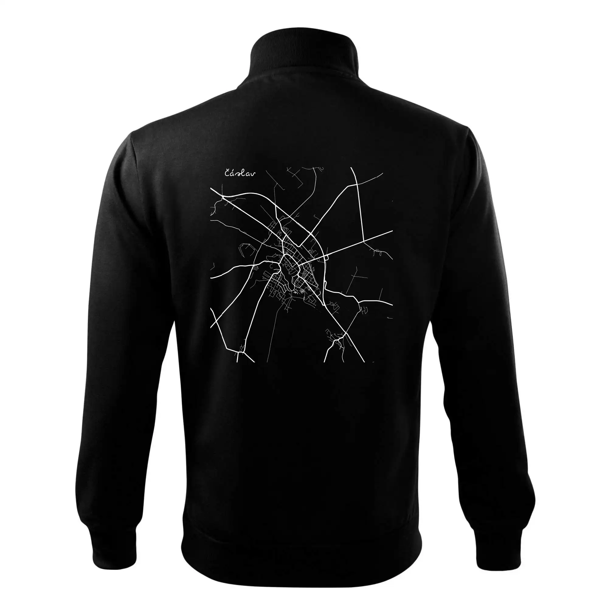 Černobílá mapa Čáslav