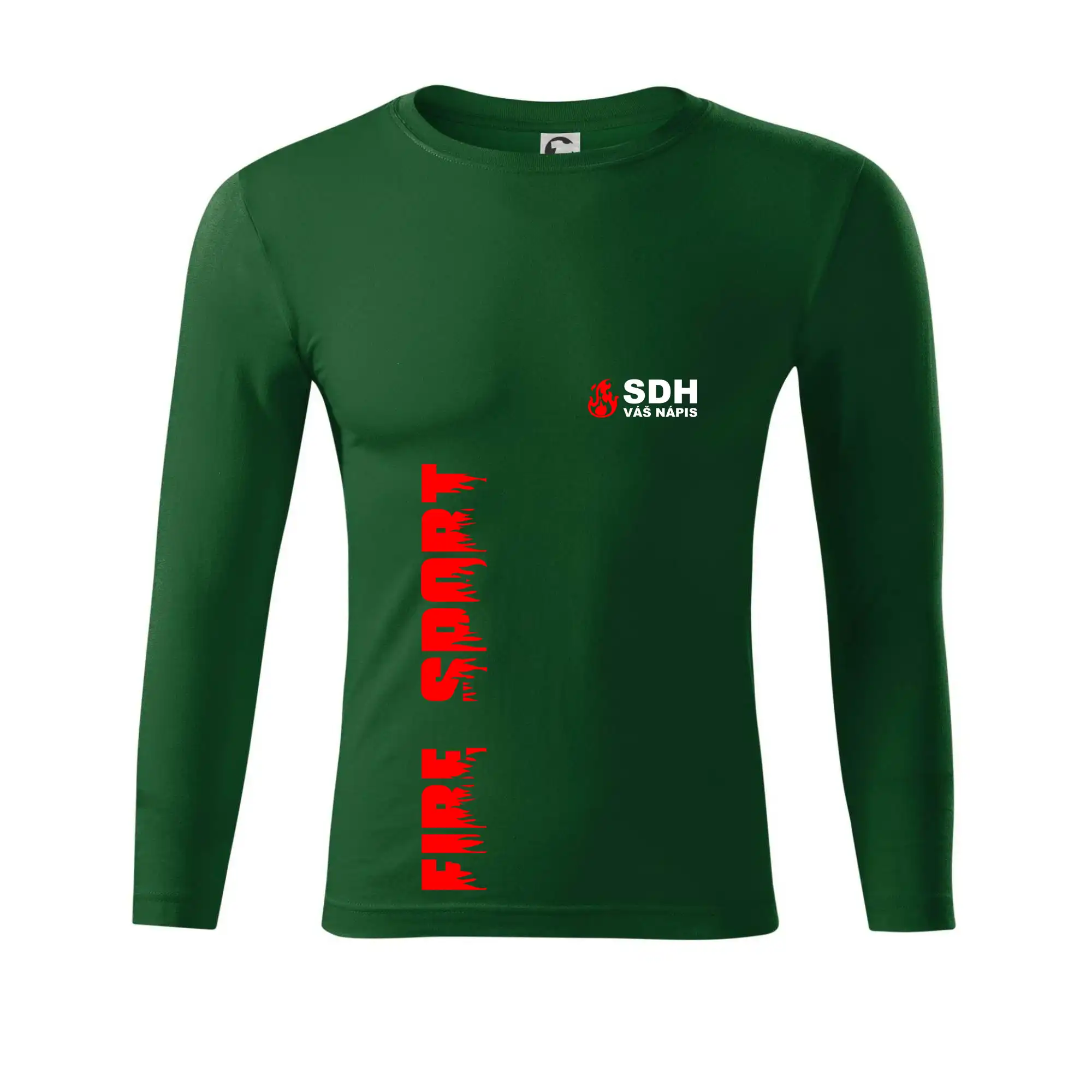 SDH nápis (oheň, firesport, název sboru - vlastní nápis)