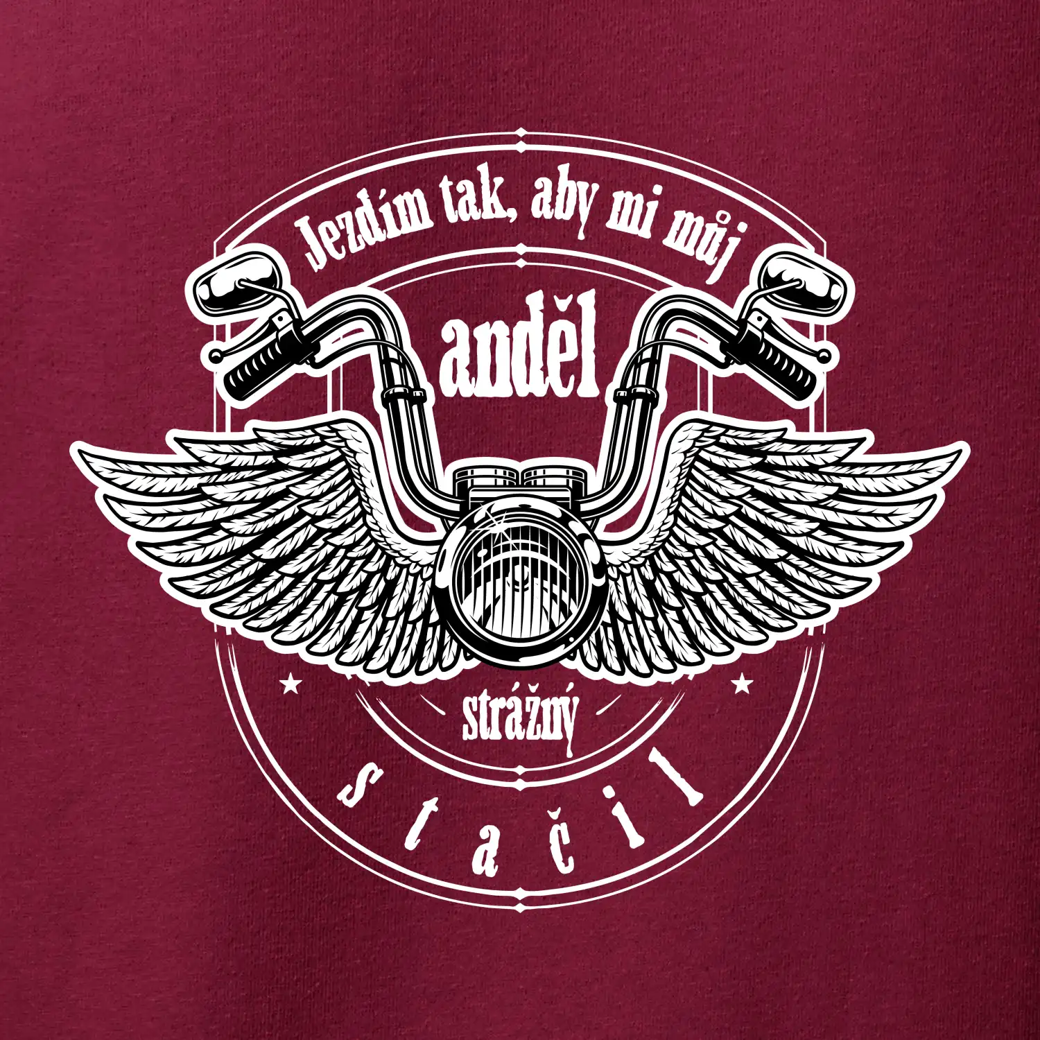 Jezdím tak rychle, aby mi můj anděl strážný stačil