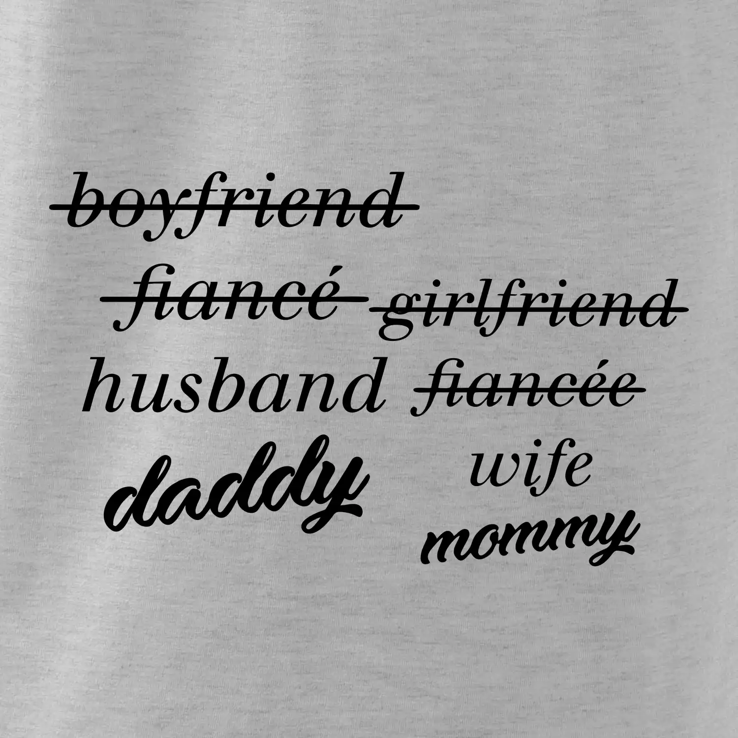 Partnerské triko nastávající rodiče