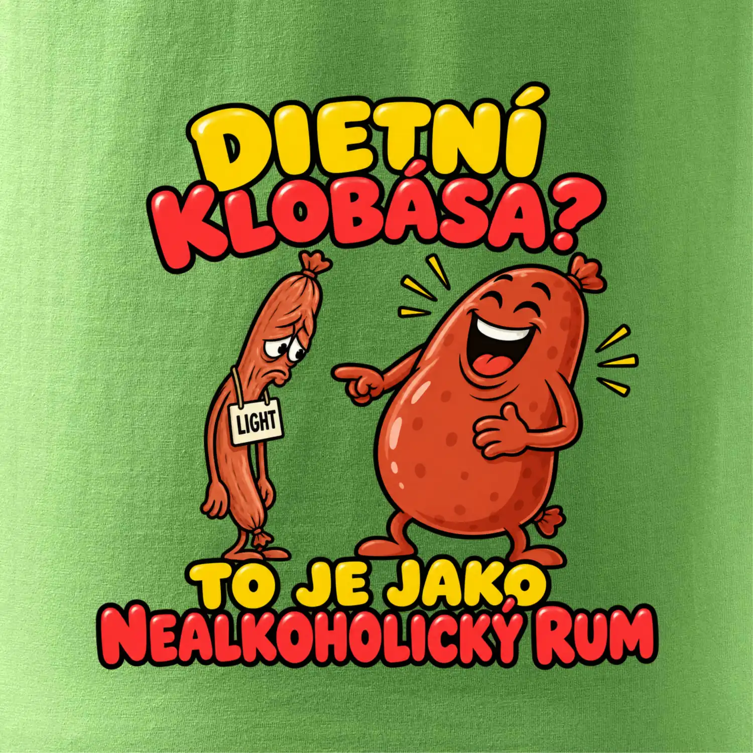 Dietní klobása jako nealkoholický rum