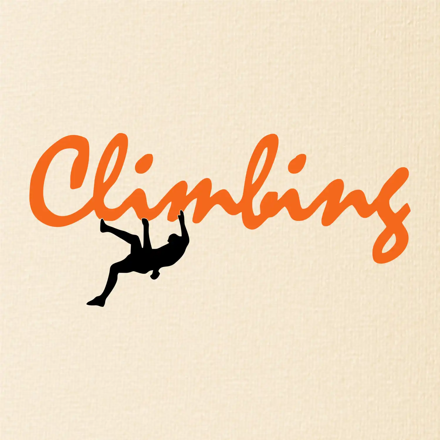 Climbing psací text