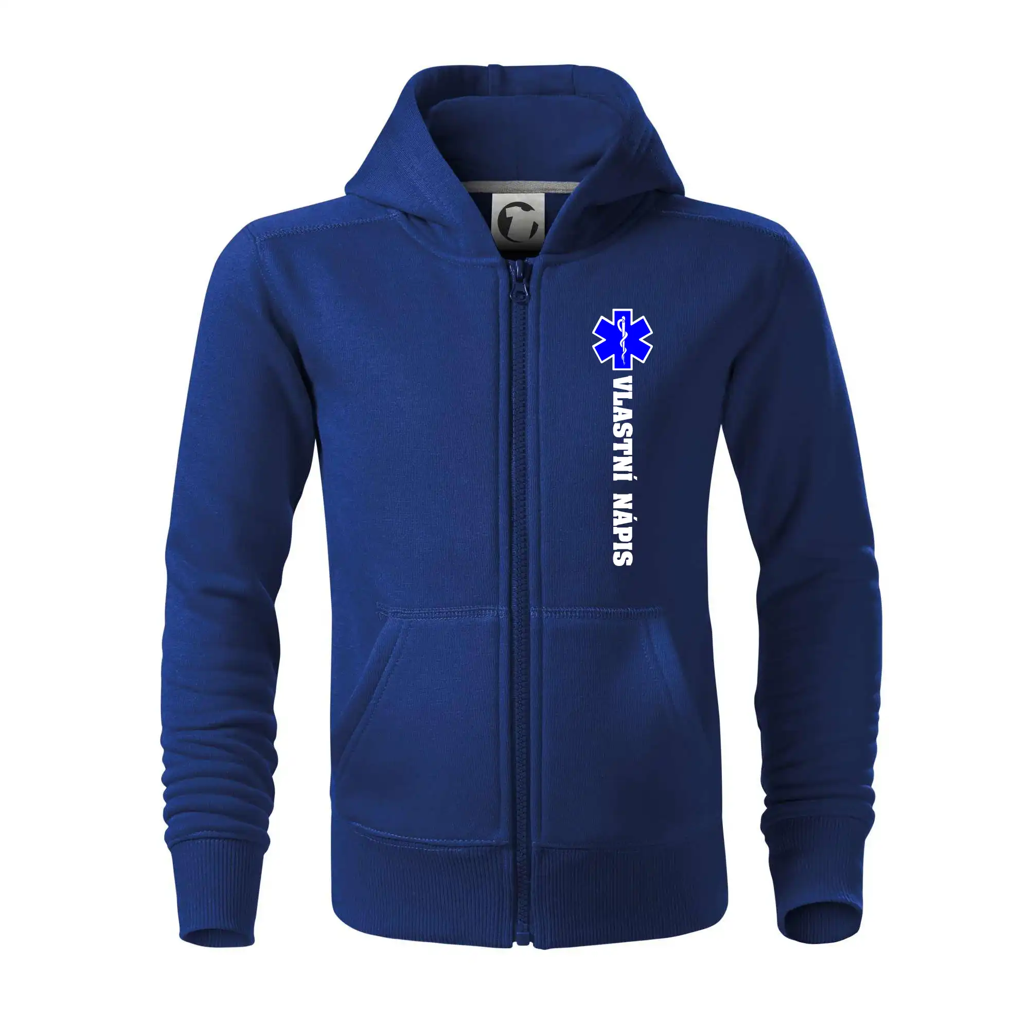 Hvězda života - vlastní nápis vpředu a vzadu